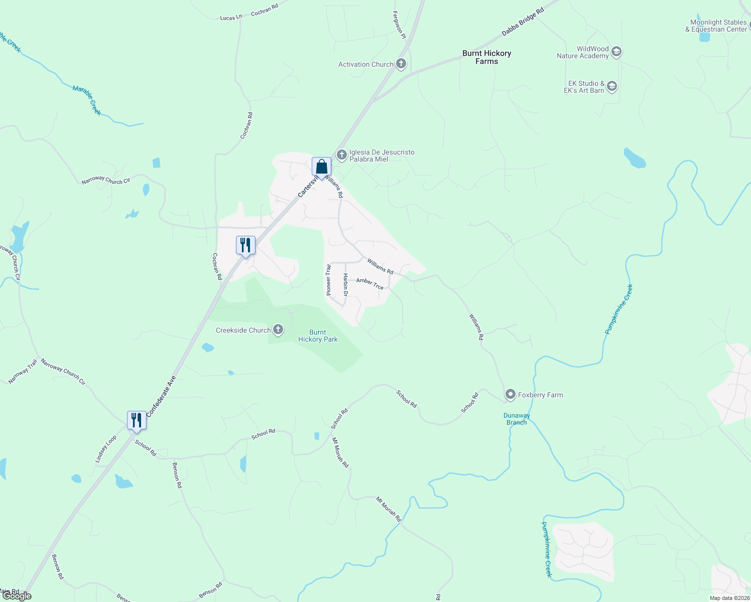 map of restaurants, bars, coffee shops, grocery stores, and more near 60 Caylee Court in Dallas