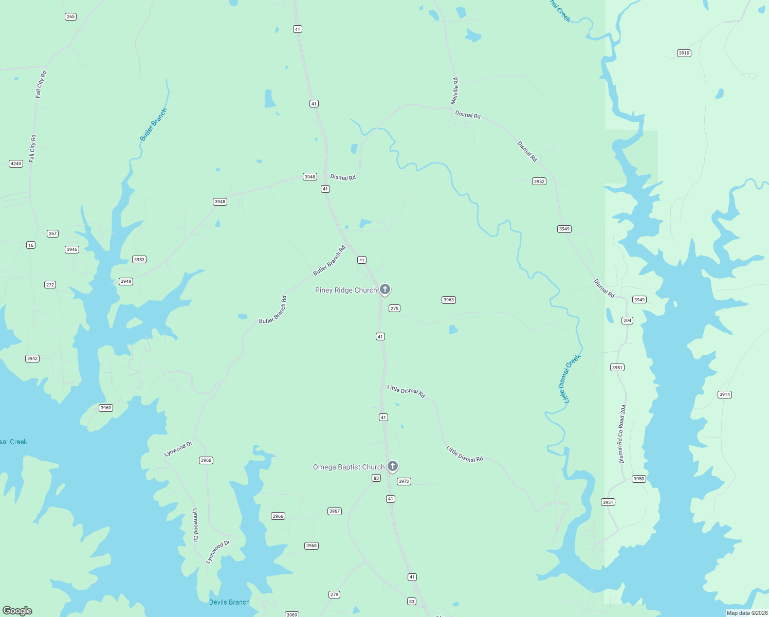 map of restaurants, bars, coffee shops, grocery stores, and more near 3400 County Road 41 in Arley