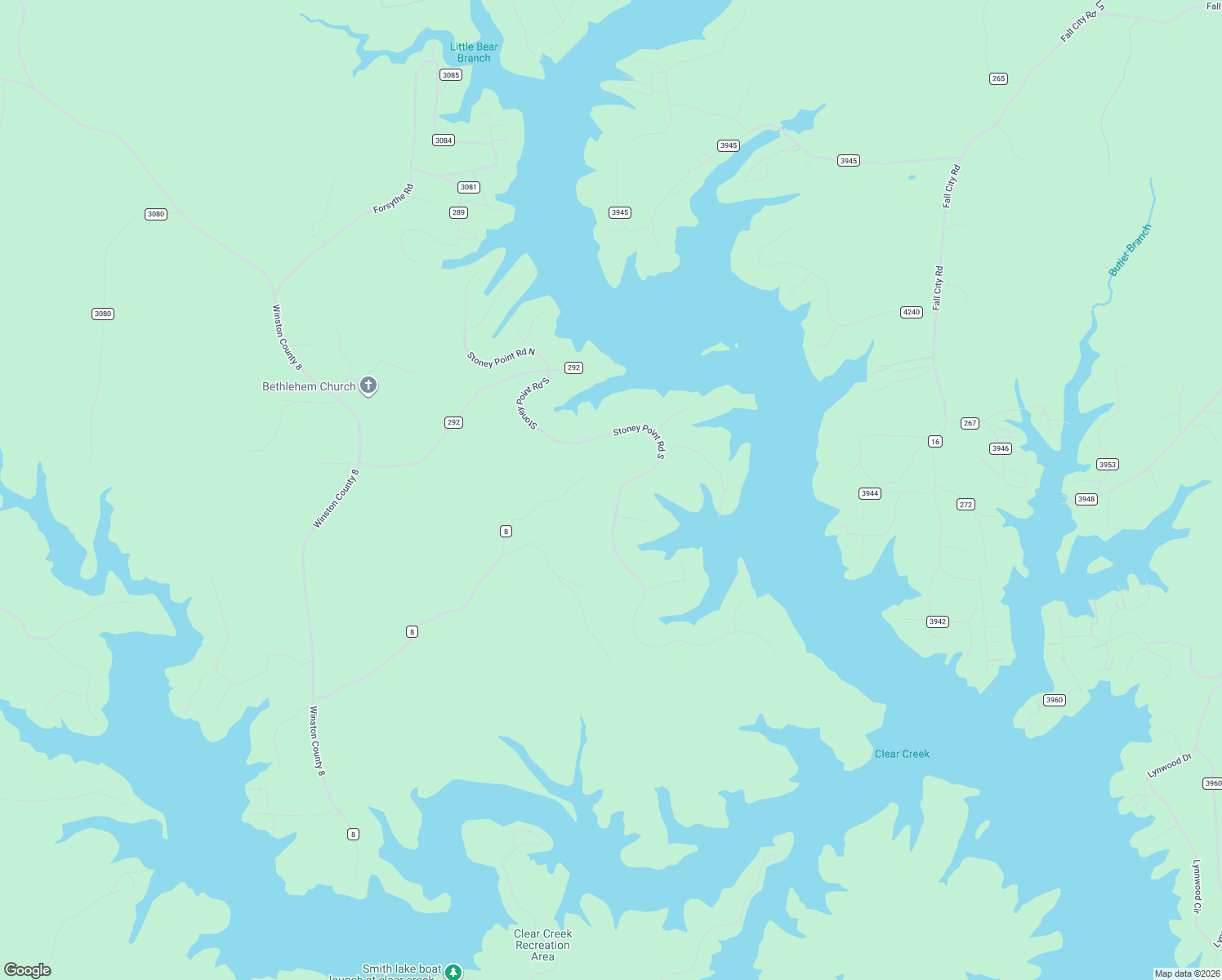 map of restaurants, bars, coffee shops, grocery stores, and more near 409 Stoney Point Road South in Double Springs