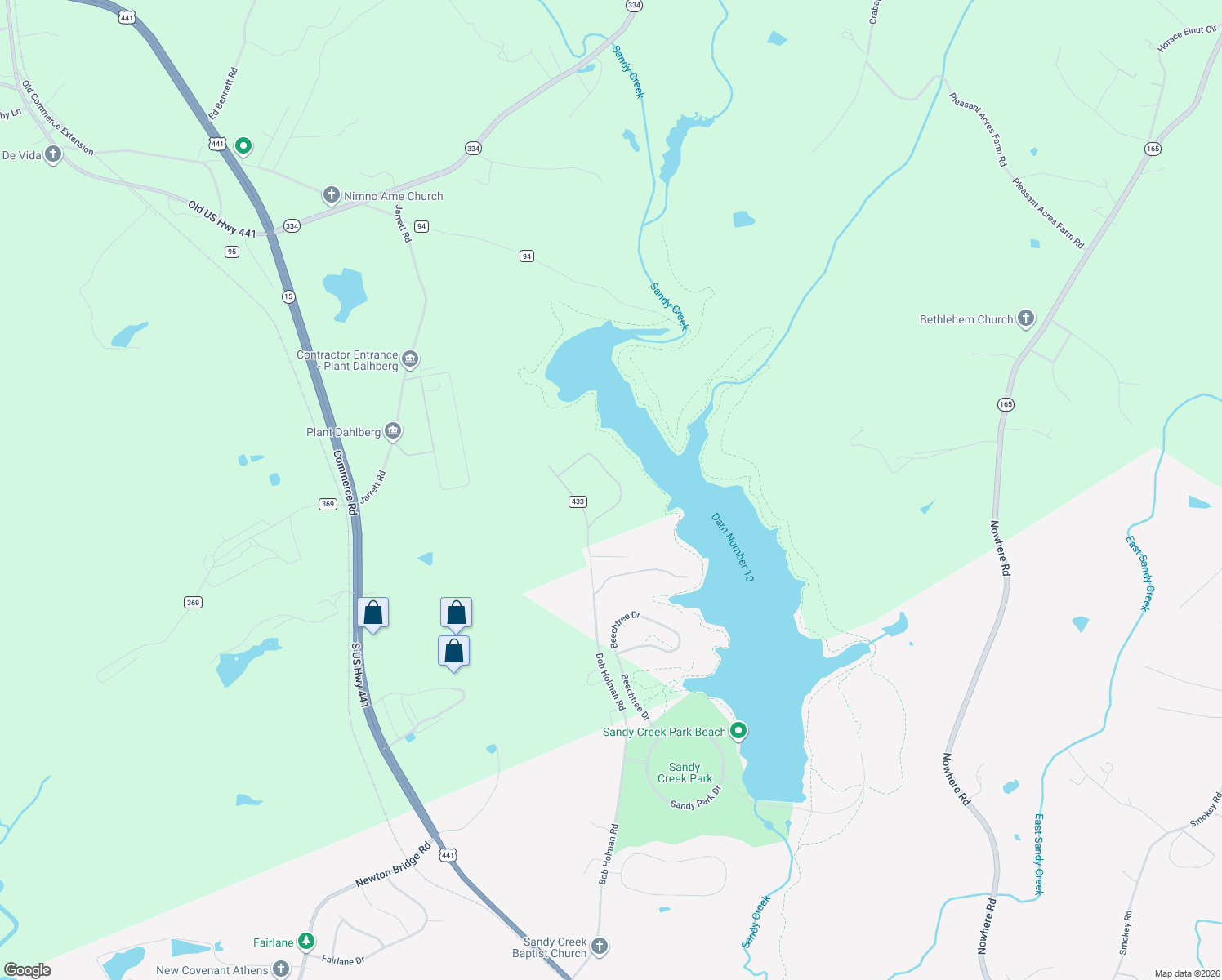 map of restaurants, bars, coffee shops, grocery stores, and more near 177 Waterford Place in Athens