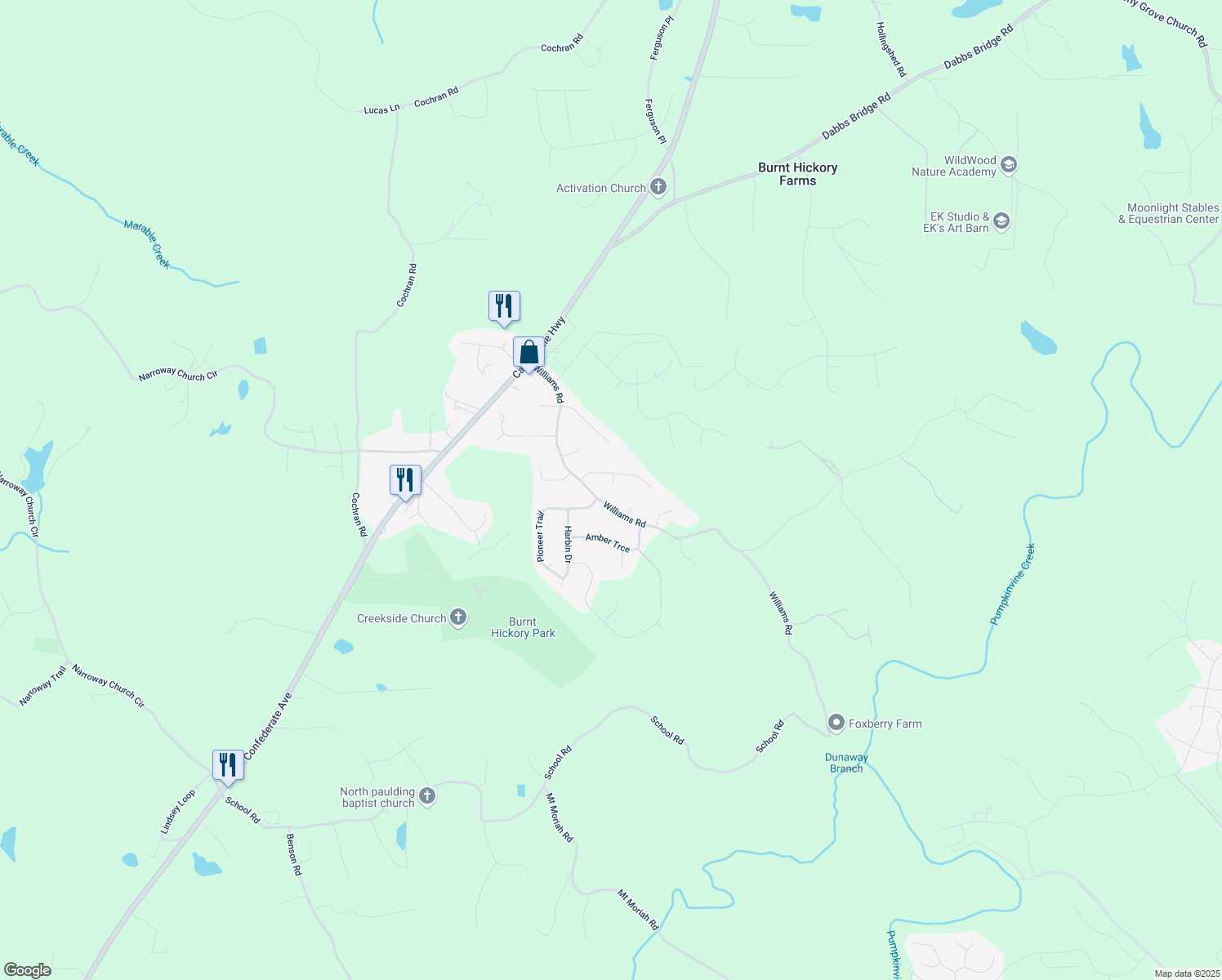 map of restaurants, bars, coffee shops, grocery stores, and more near 37 Mindy Court in Dallas