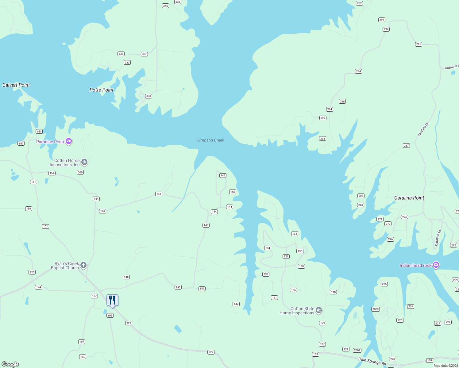 map of restaurants, bars, coffee shops, grocery stores, and more near 202 County Road 146 in Bremen
