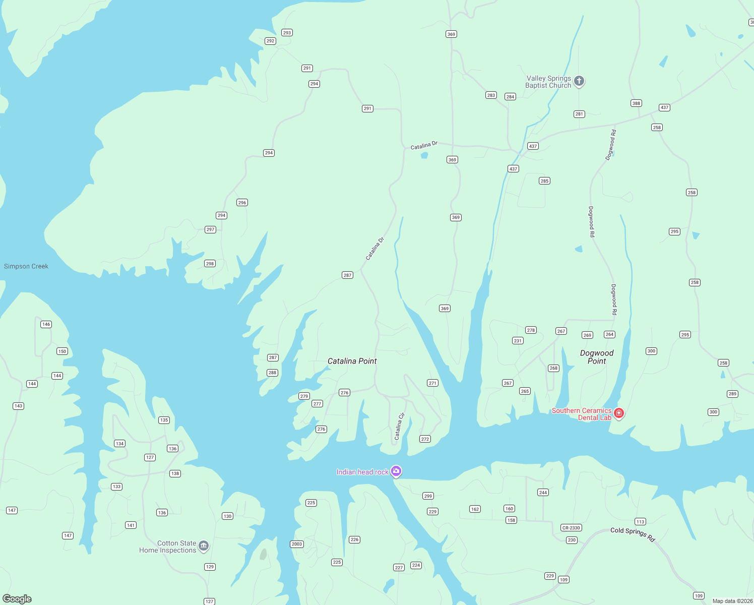map of restaurants, bars, coffee shops, grocery stores, and more near 1298-1772 County Road 282 in Cullman