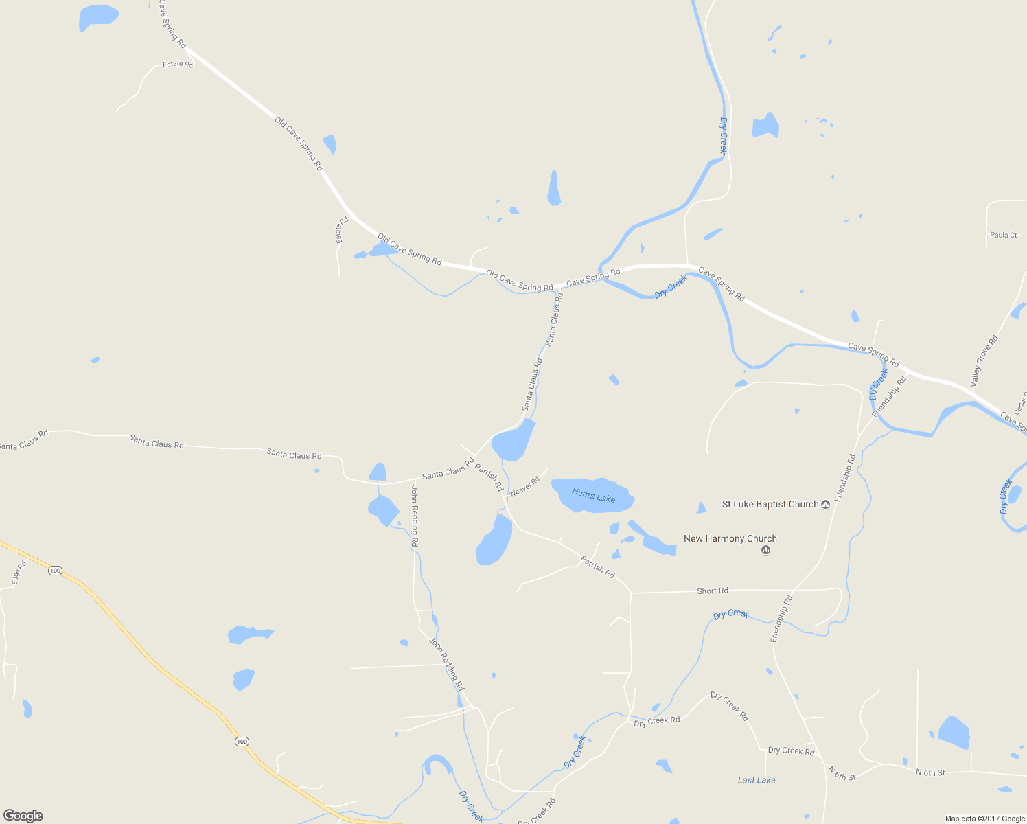 map of restaurants, bars, coffee shops, grocery stores, and more near 298 Santa Claus Road in Cedartown