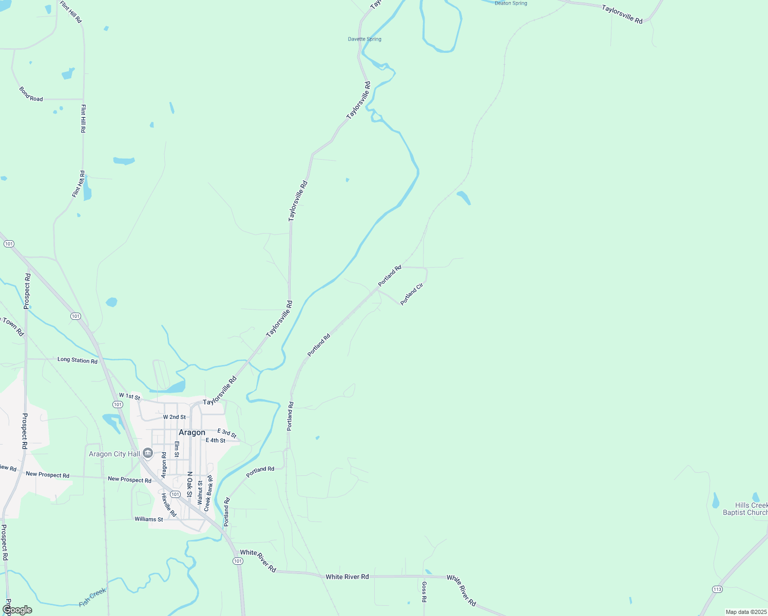 map of restaurants, bars, coffee shops, grocery stores, and more near 72 Portland Circle in Aragon