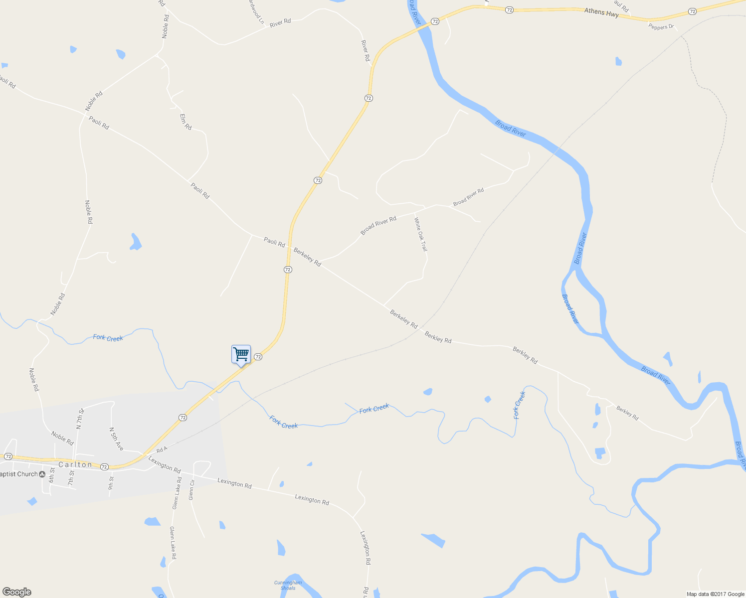 map of restaurants, bars, coffee shops, grocery stores, and more near 22 Berkeley Road in Carlton