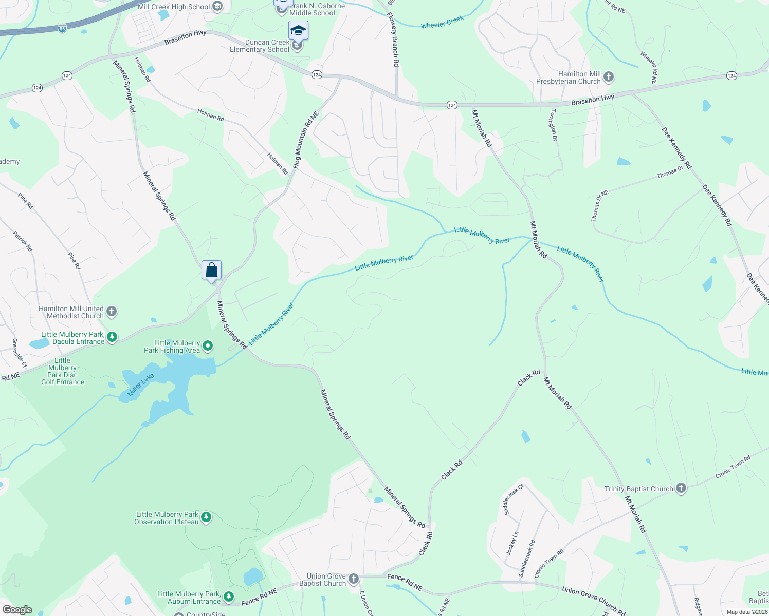 map of restaurants, bars, coffee shops, grocery stores, and more near 4419 Sierra Creek Drive Northeast in Auburn