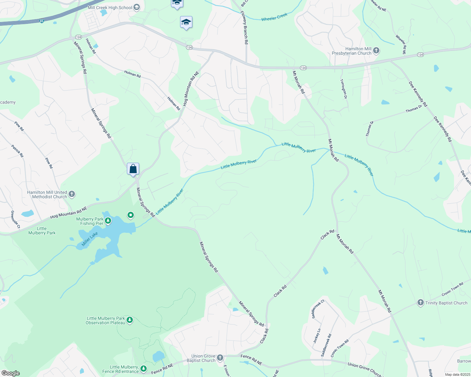 map of restaurants, bars, coffee shops, grocery stores, and more near 4449 Sierra Creek Drive Northeast in Auburn