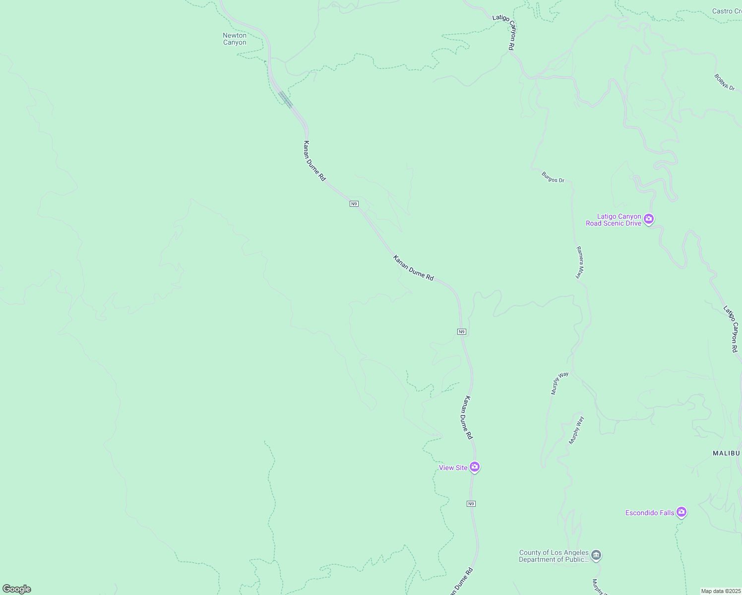 map of restaurants, bars, coffee shops, grocery stores, and more near Zuma Edison Rd in Malibu