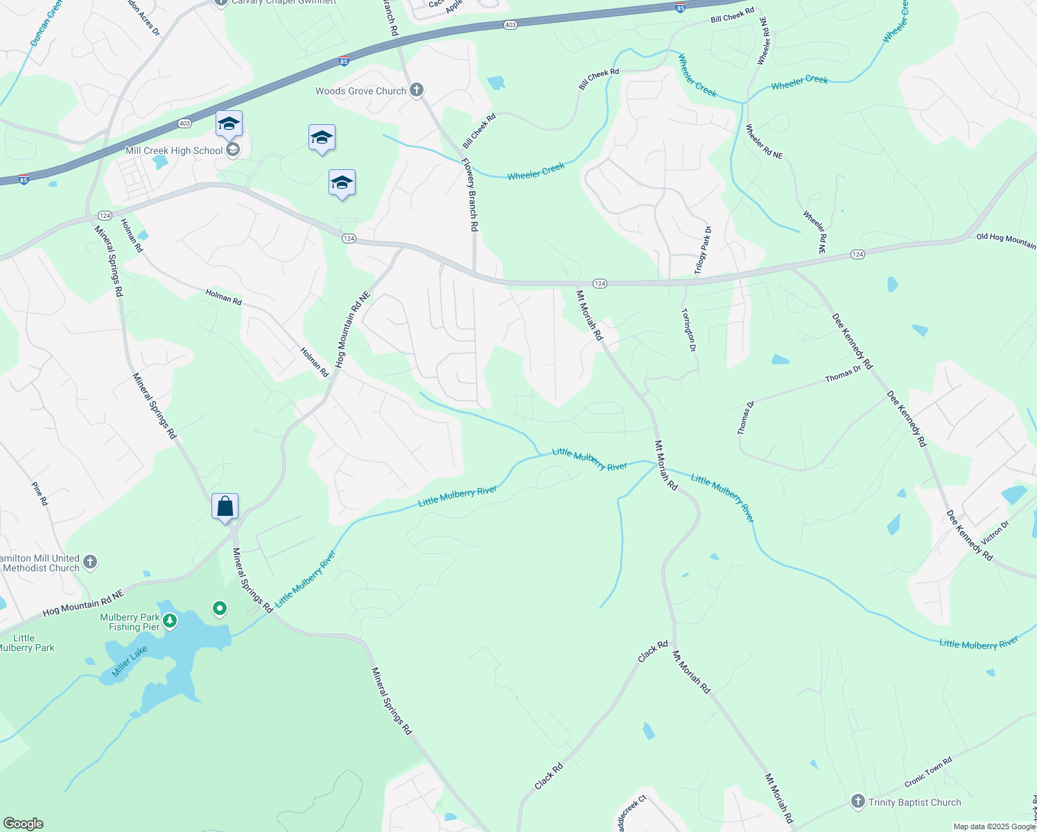 map of restaurants, bars, coffee shops, grocery stores, and more near 3899 Brookmont Way in Auburn