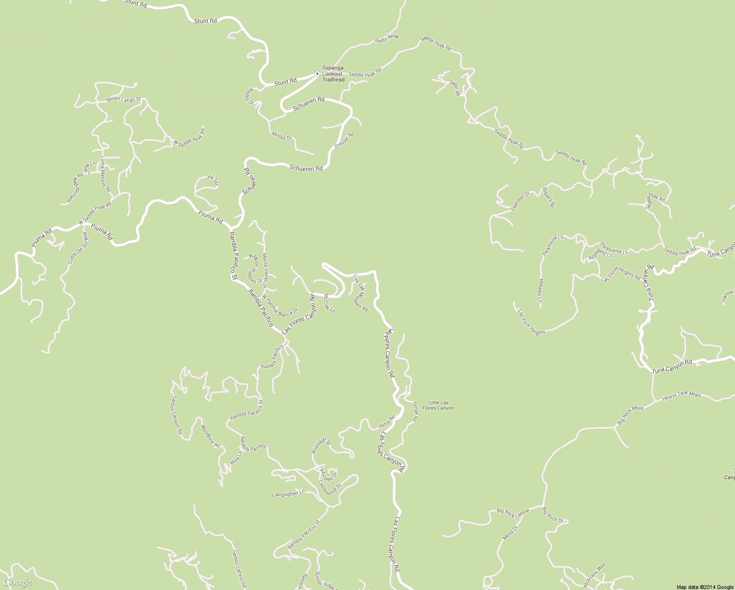 map of restaurants, bars, coffee shops, grocery stores, and more near 2356 Live Oak Meadows Road in Malibu