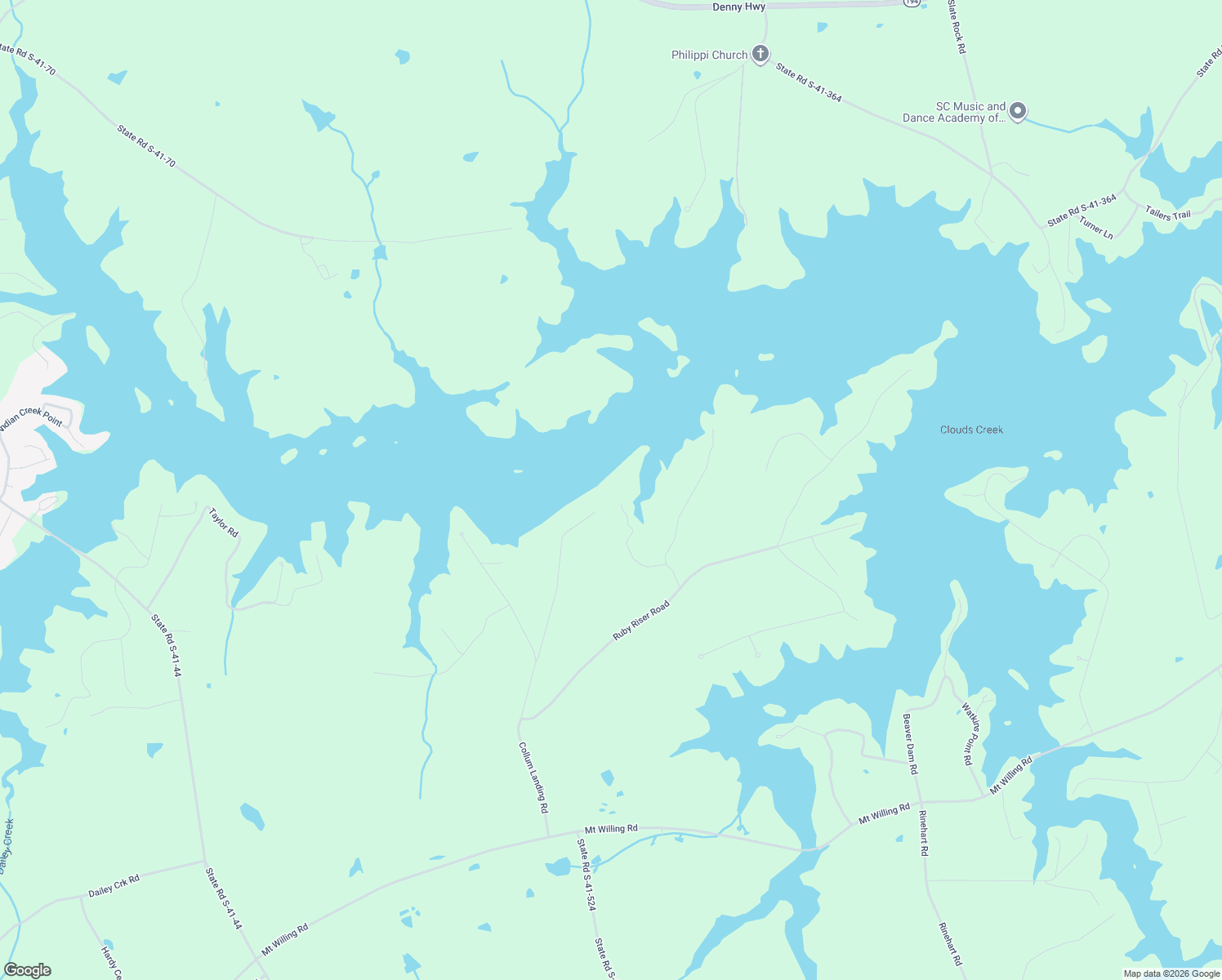 map of restaurants, bars, coffee shops, grocery stores, and more near 199 Saluda Bluff Road in Batesburg-Leesville