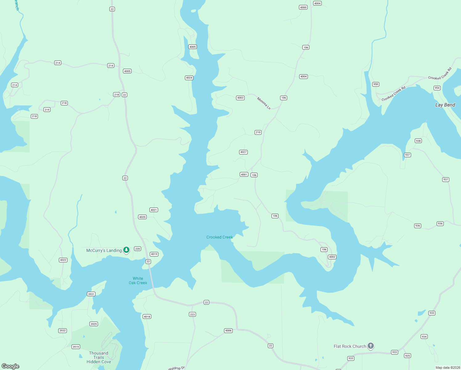 map of restaurants, bars, coffee shops, grocery stores, and more near County Road 4001 in Winston County