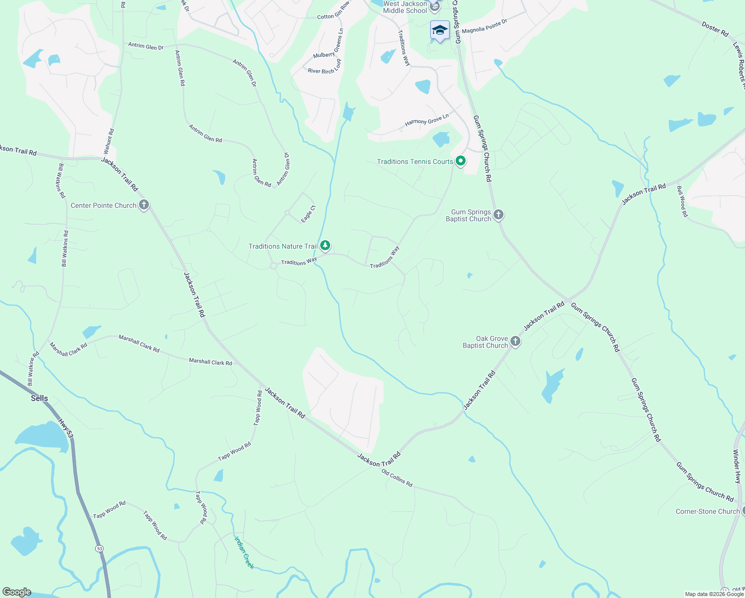 map of restaurants, bars, coffee shops, grocery stores, and more near 5995 Fairway Park Lane in Jefferson