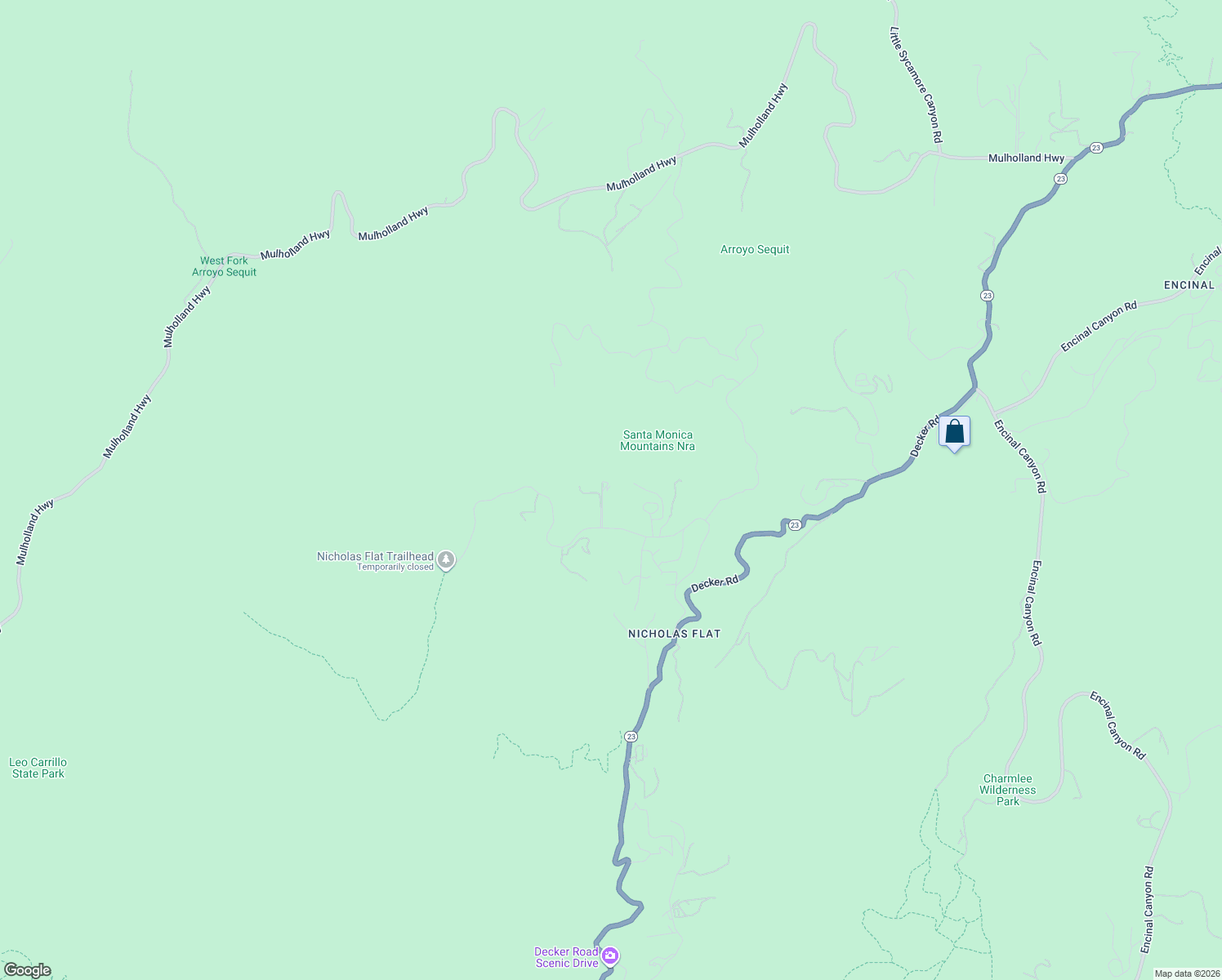 map of restaurants, bars, coffee shops, grocery stores, and more near 33267 Decker School Road in Malibu