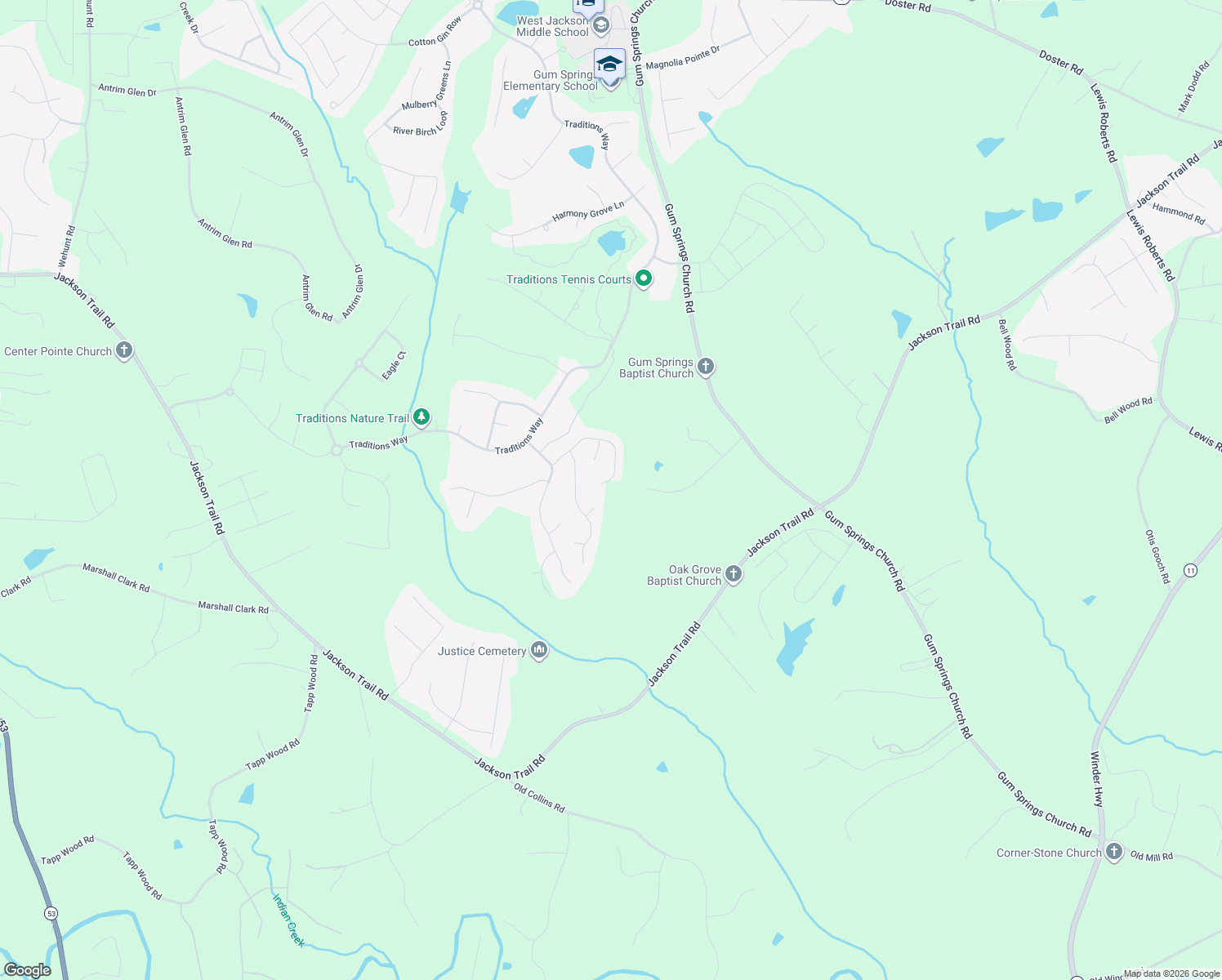 map of restaurants, bars, coffee shops, grocery stores, and more near 3975 Meadowland Drive in Jefferson