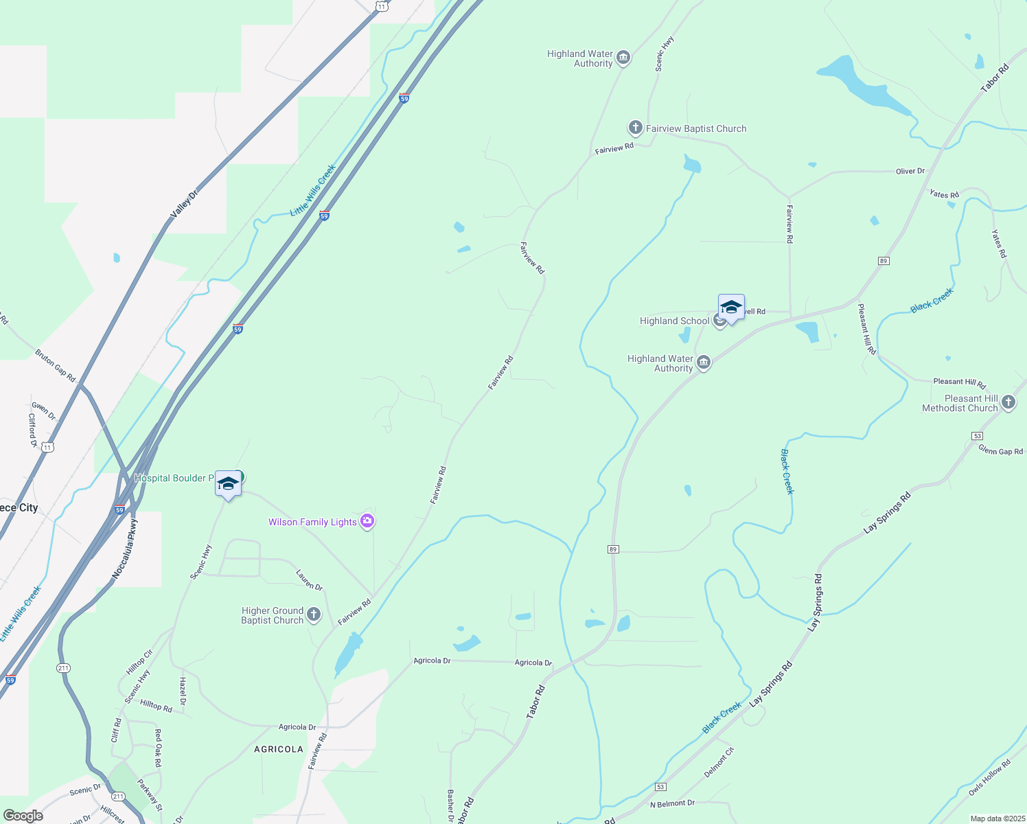 map of restaurants, bars, coffee shops, grocery stores, and more near in Gadsden
