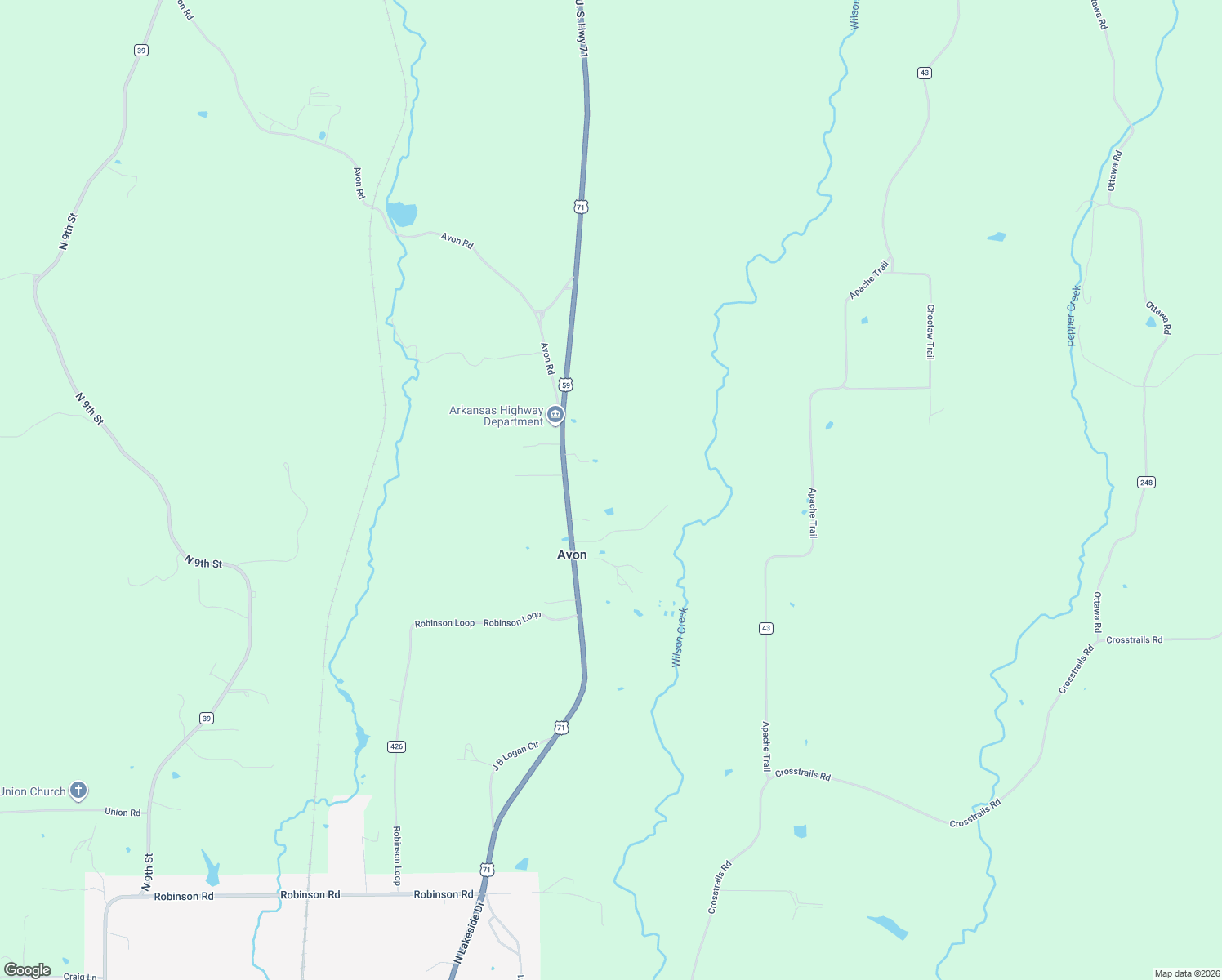 map of restaurants, bars, coffee shops, grocery stores, and more near 536 U. S. Highway 71 in De Queen