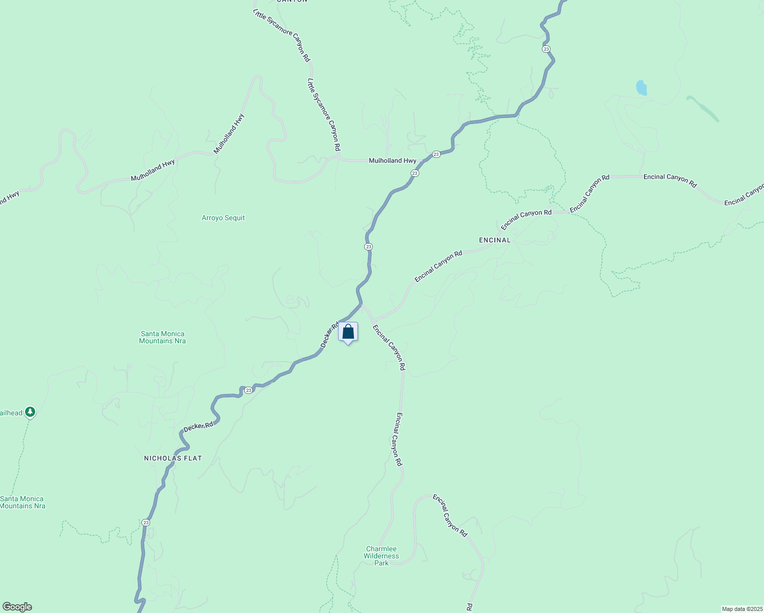 map of restaurants, bars, coffee shops, grocery stores, and more near 1720 Lechusa Road in Malibu