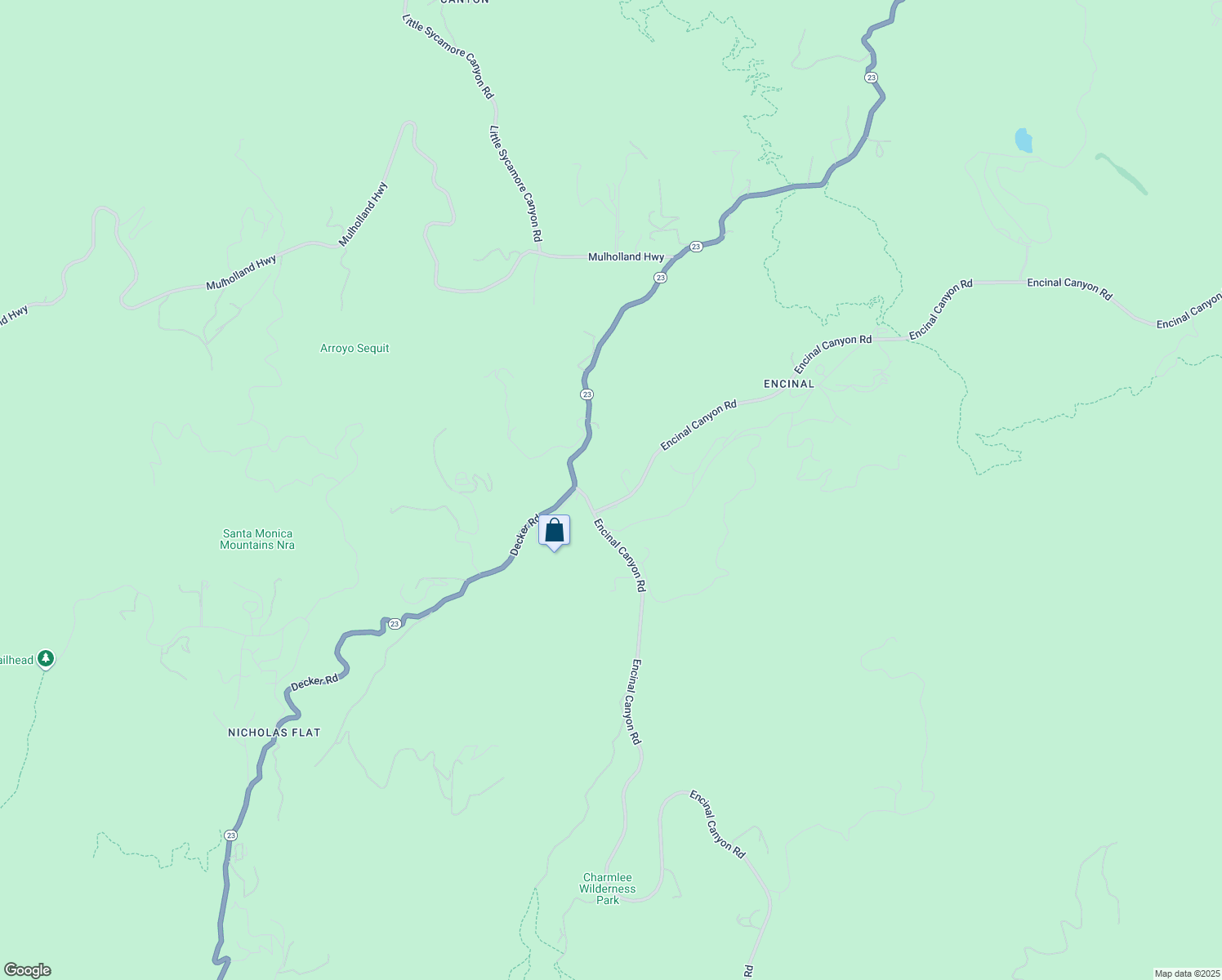 map of restaurants, bars, coffee shops, grocery stores, and more near 1720 Lechusa Road in Malibu