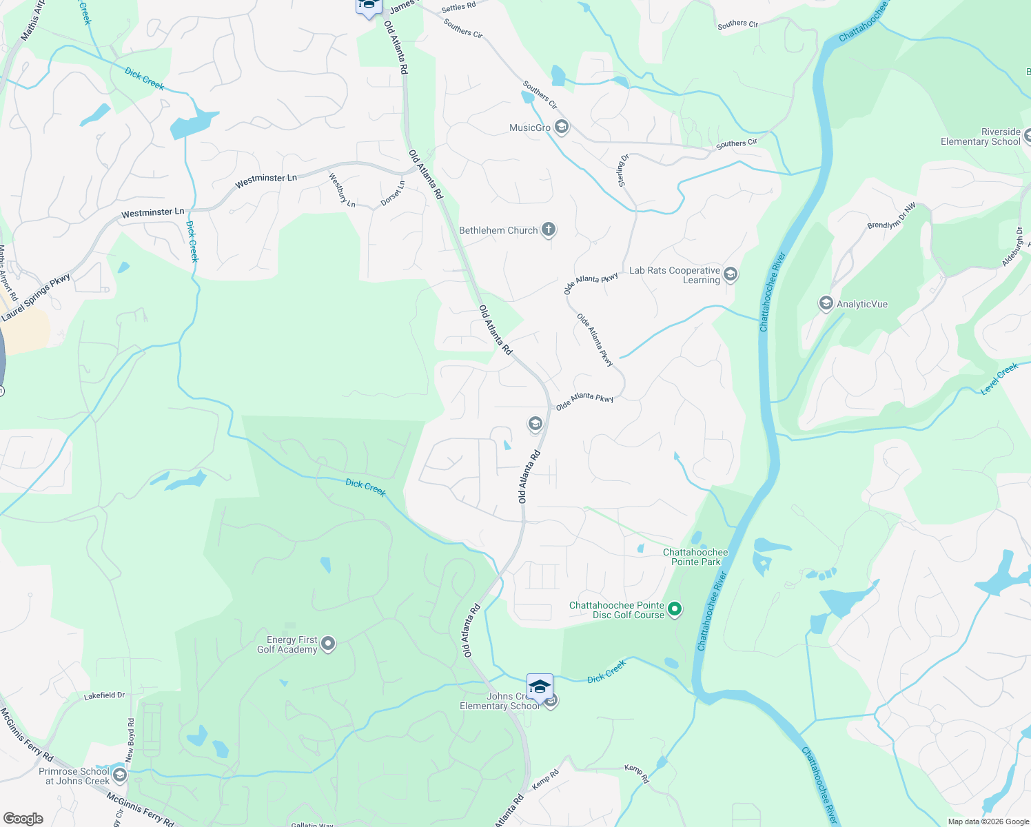 map of restaurants, bars, coffee shops, grocery stores, and more near 141 Sharon Trail in Suwanee