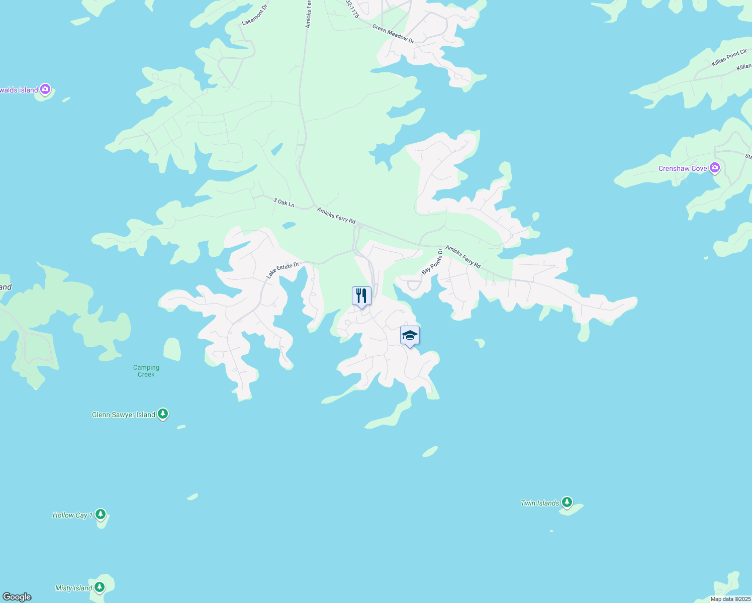 map of restaurants, bars, coffee shops, grocery stores, and more near 100 Fairway Ridge Drive in Chapin