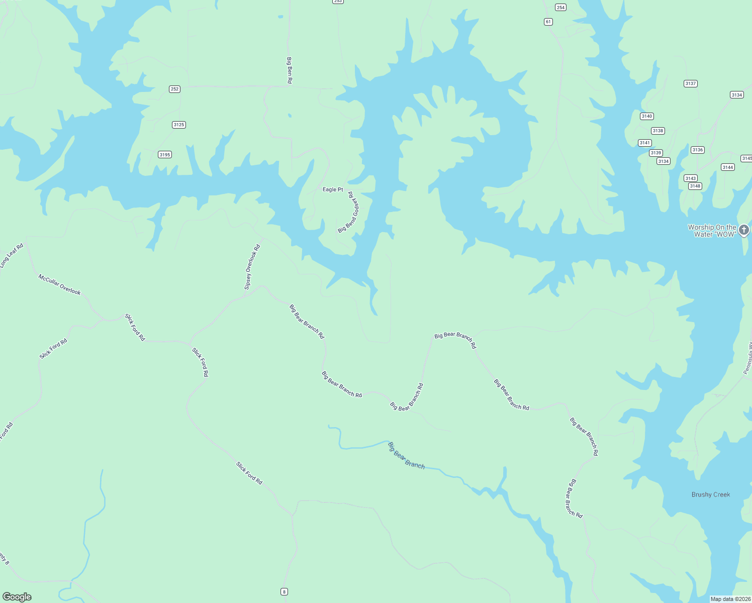 map of restaurants, bars, coffee shops, grocery stores, and more near Sipsey Overlook Road in Double Springs