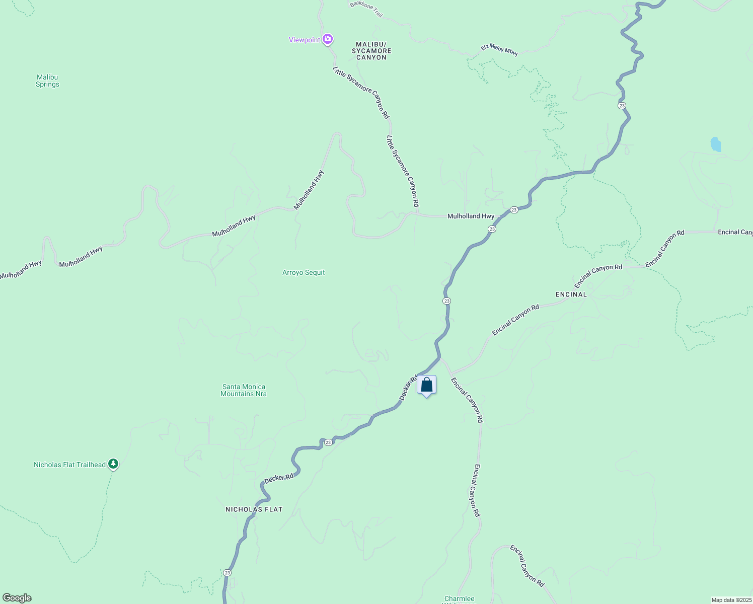 map of restaurants, bars, coffee shops, grocery stores, and more near 33303 Hassted Drive in Malibu