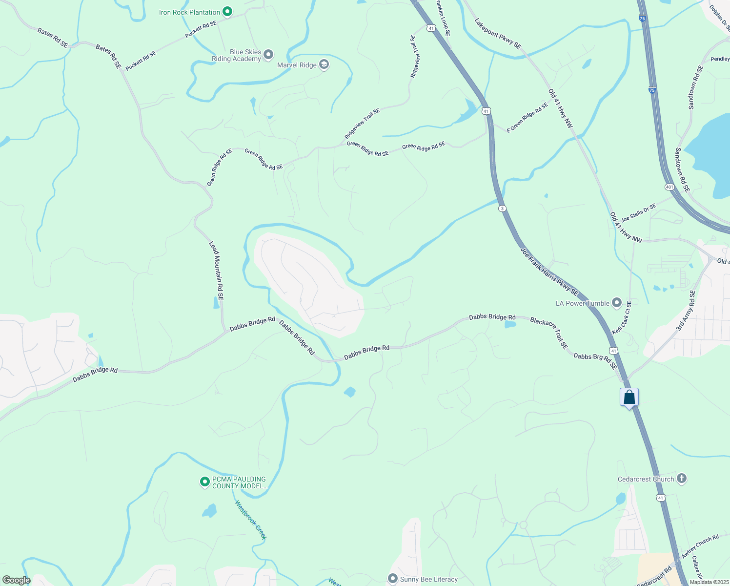 map of restaurants, bars, coffee shops, grocery stores, and more near 177 Carolyn Court Southeast in Acworth