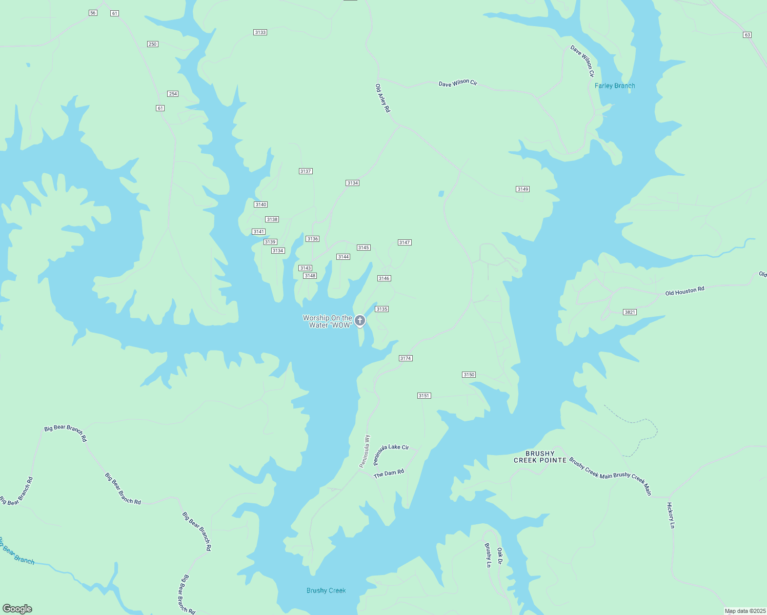 map of restaurants, bars, coffee shops, grocery stores, and more near County Road 3135 in Houston