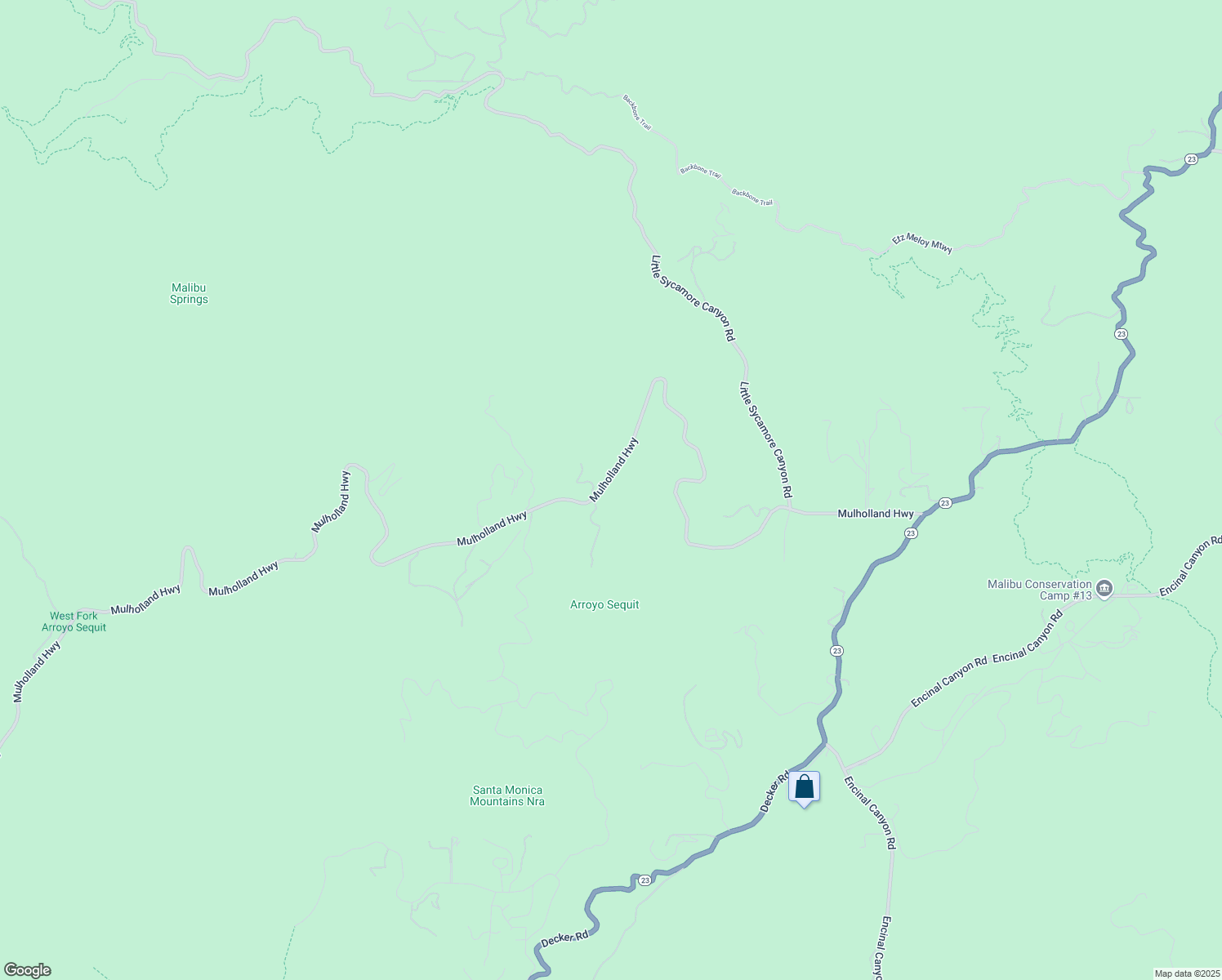 map of restaurants, bars, coffee shops, grocery stores, and more near 34136 Mulholland Highway in Malibu