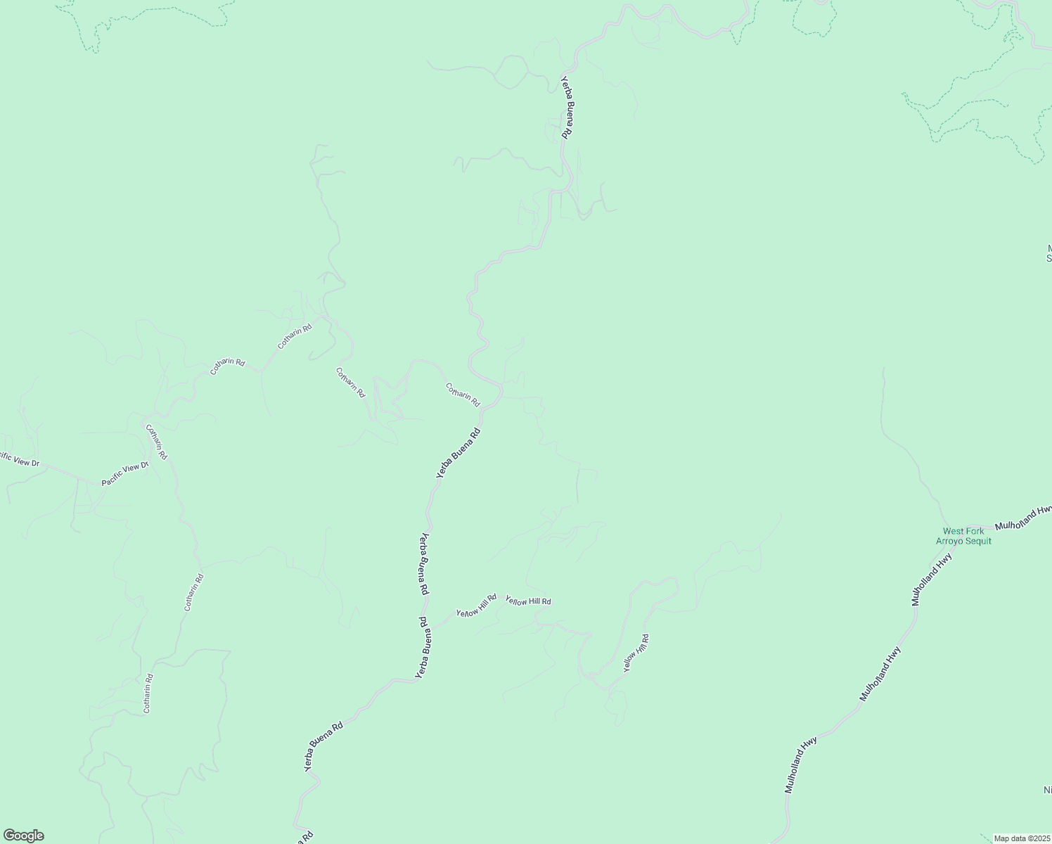 map of restaurants, bars, coffee shops, grocery stores, and more near 12310 Yerba Buena Road in Malibu