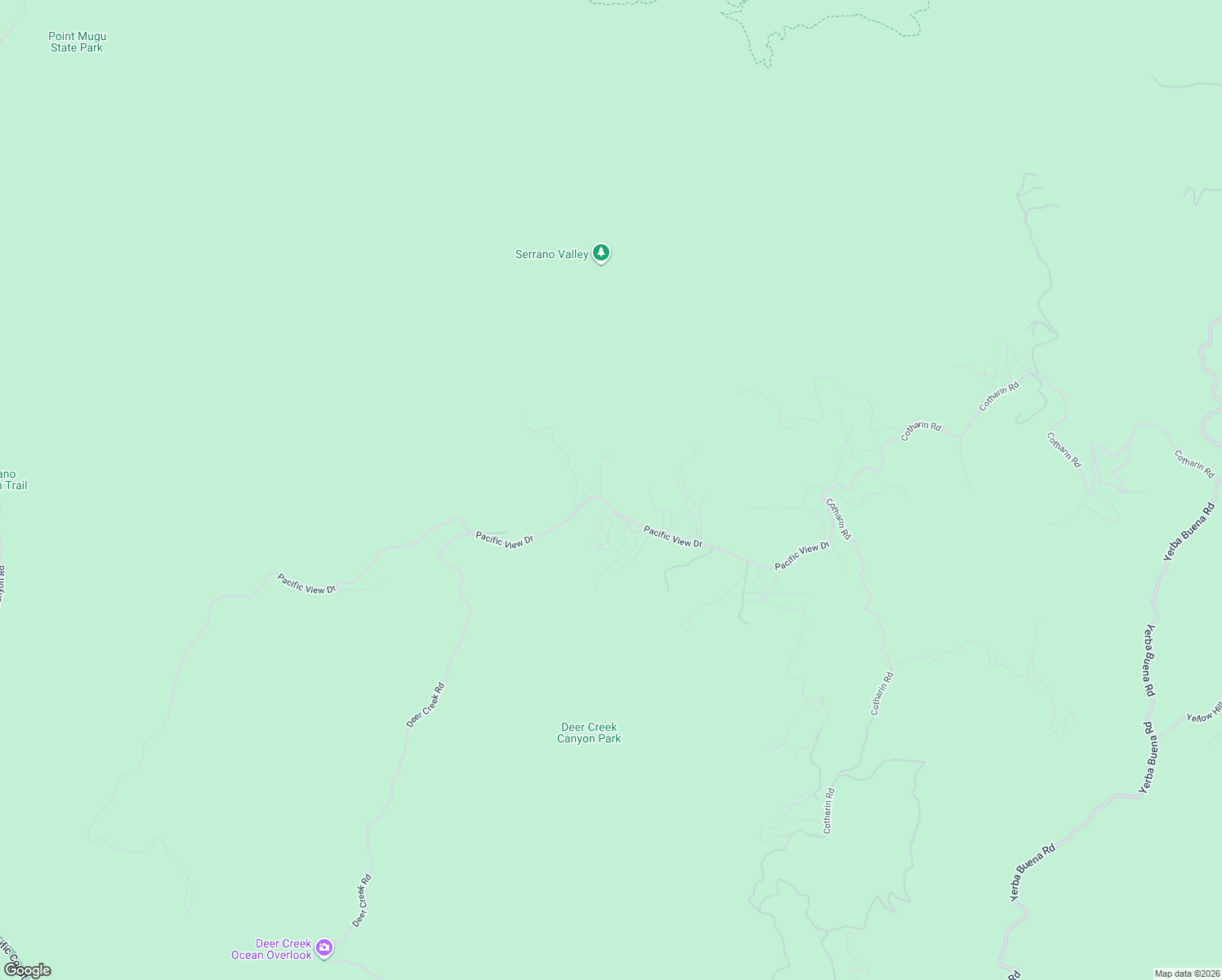 map of restaurants, bars, coffee shops, grocery stores, and more near 10825 Pacific View Drive in Malibu