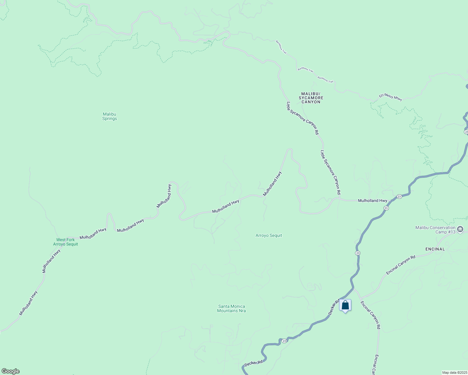 map of restaurants, bars, coffee shops, grocery stores, and more near 34229 Mulholland Highway in Malibu