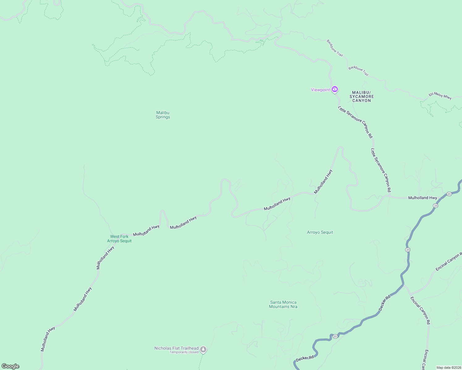 map of restaurants, bars, coffee shops, grocery stores, and more near 34550 Mulholland Highway in Malibu