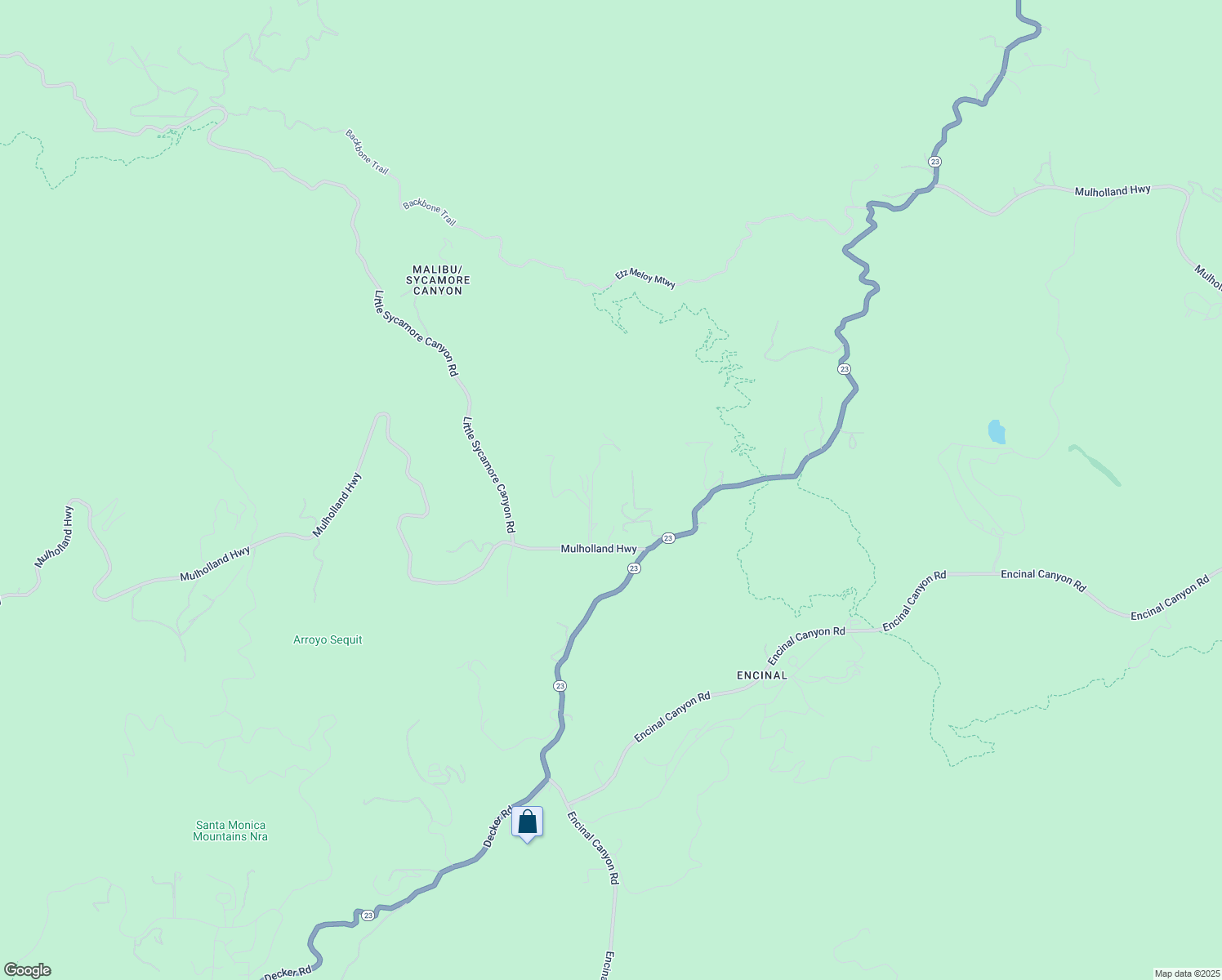 map of restaurants, bars, coffee shops, grocery stores, and more near 33439 Mulholland Highway in Malibu