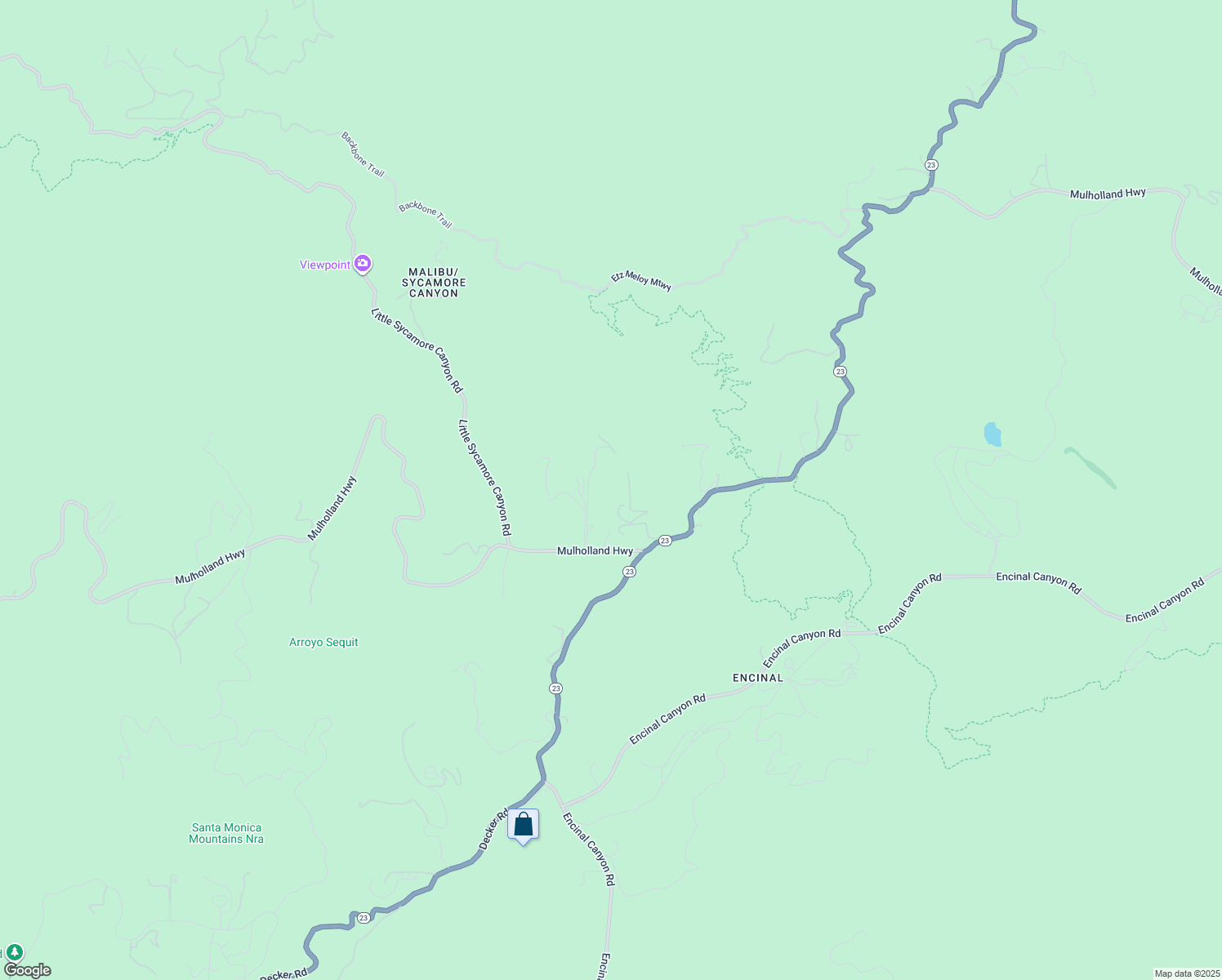 map of restaurants, bars, coffee shops, grocery stores, and more near 33439 Mulholland Highway in Malibu