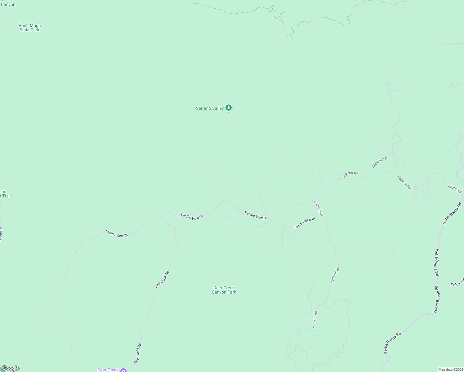 map of restaurants, bars, coffee shops, grocery stores, and more near 10827 Pacific View Drive in Malibu