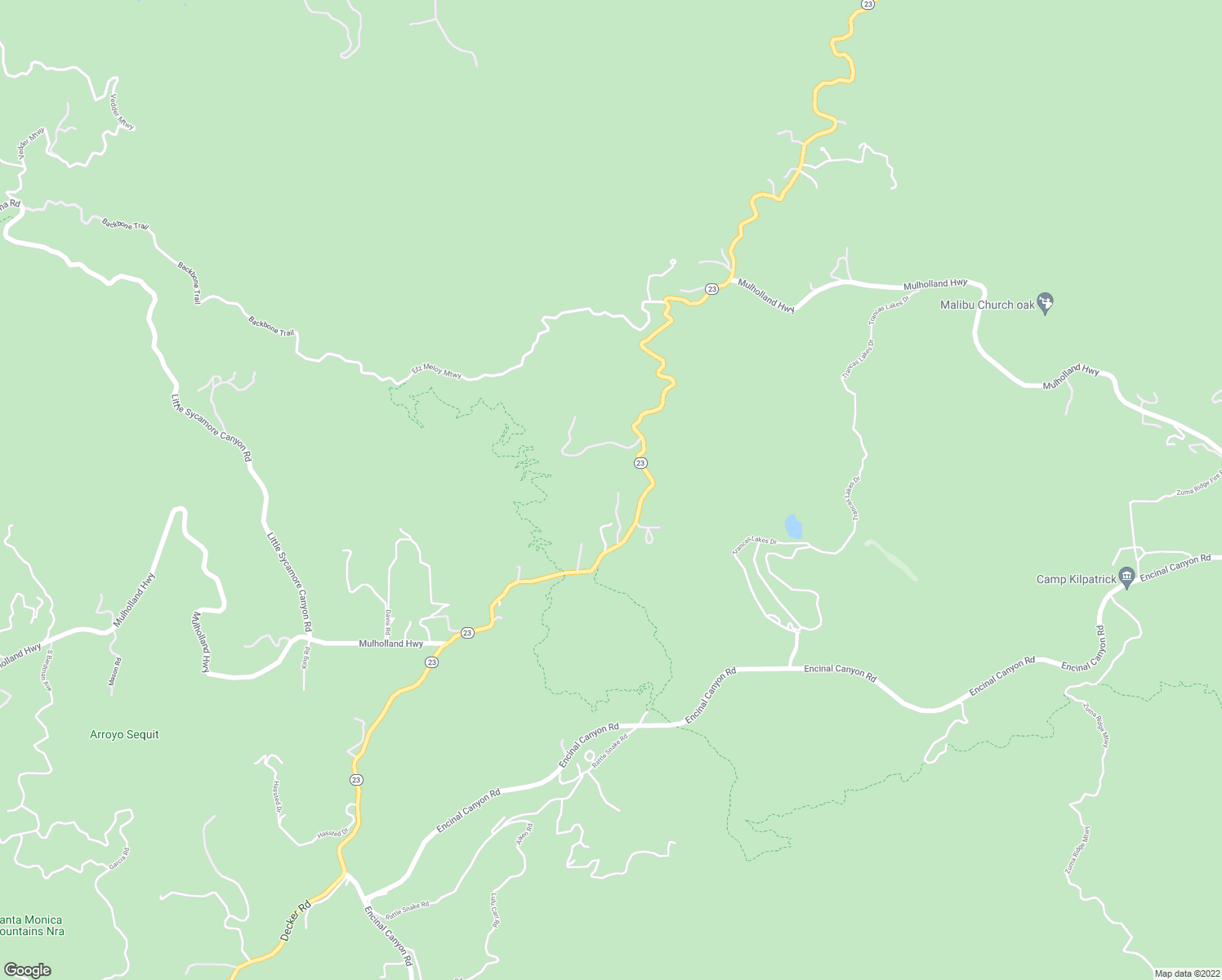 map of restaurants, bars, coffee shops, grocery stores, and more near 33235 Mulholland Highway in Malibu