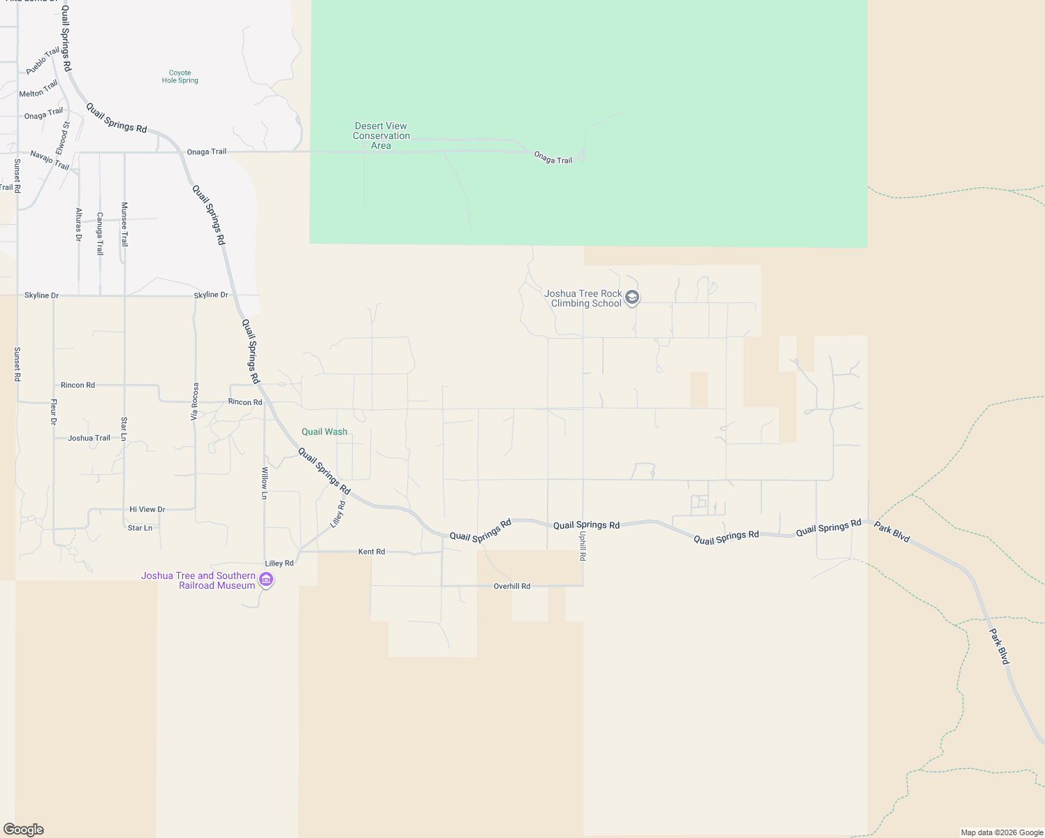 map of restaurants, bars, coffee shops, grocery stores, and more near 63126 Turtle Road in Joshua Tree