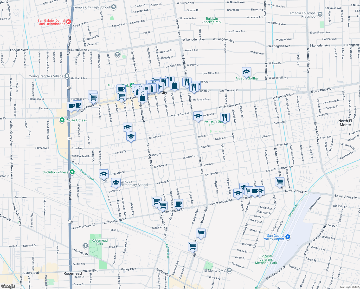 9834 Nadine Street, Temple City CA Walk Score