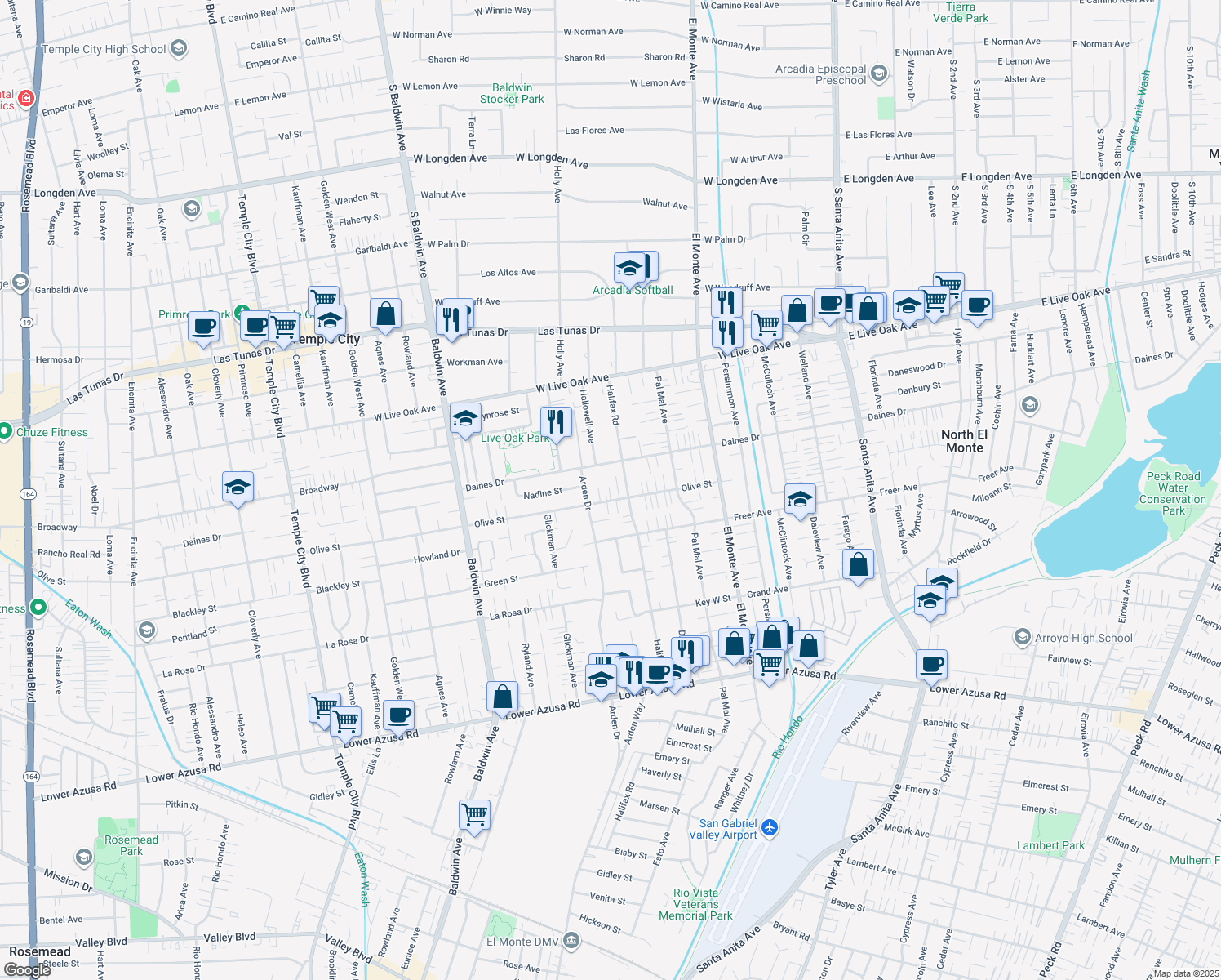 10401 Olive Street, Temple City CA Walk Score