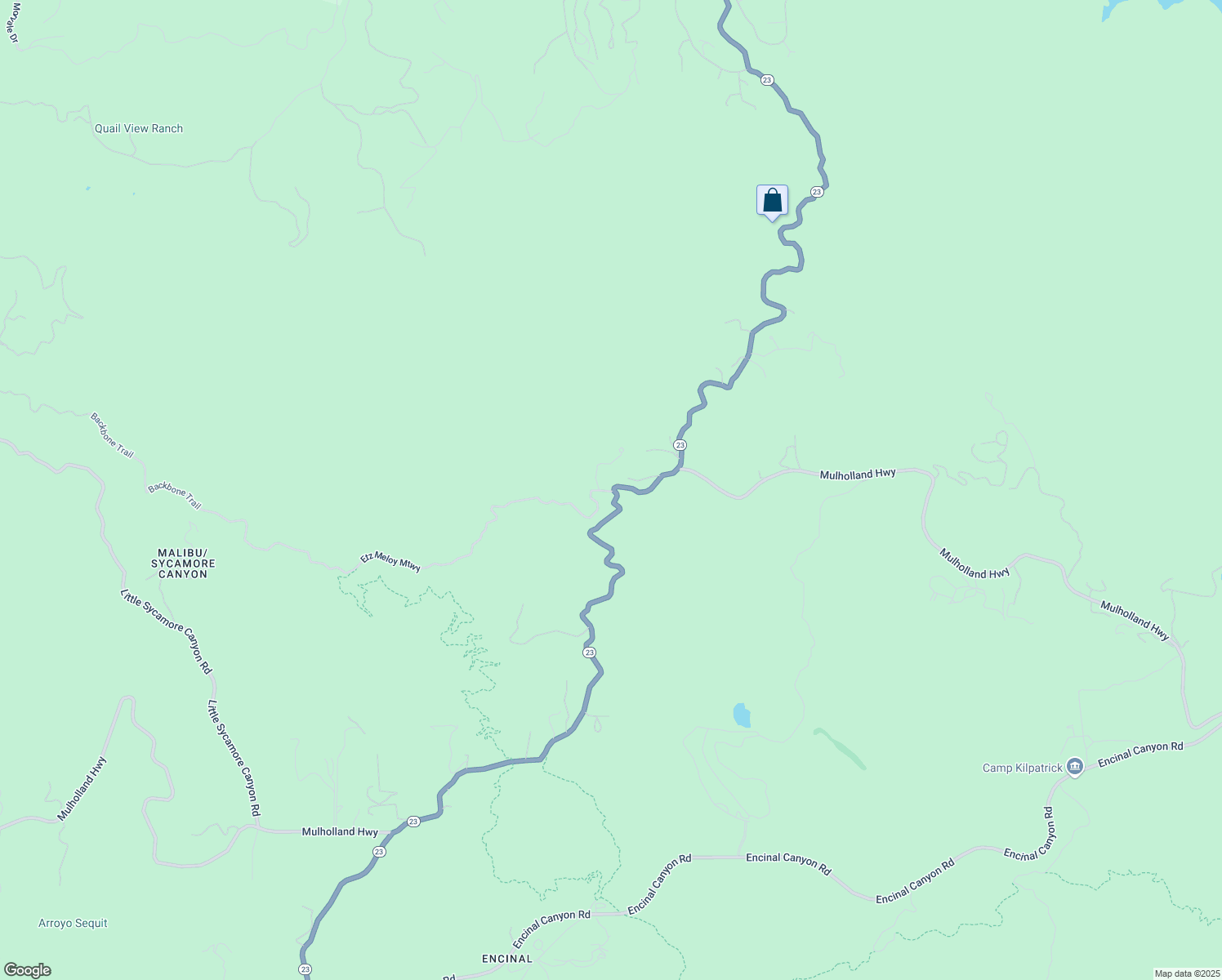 map of restaurants, bars, coffee shops, grocery stores, and more near 33007 Mulholland Highway in Malibu
