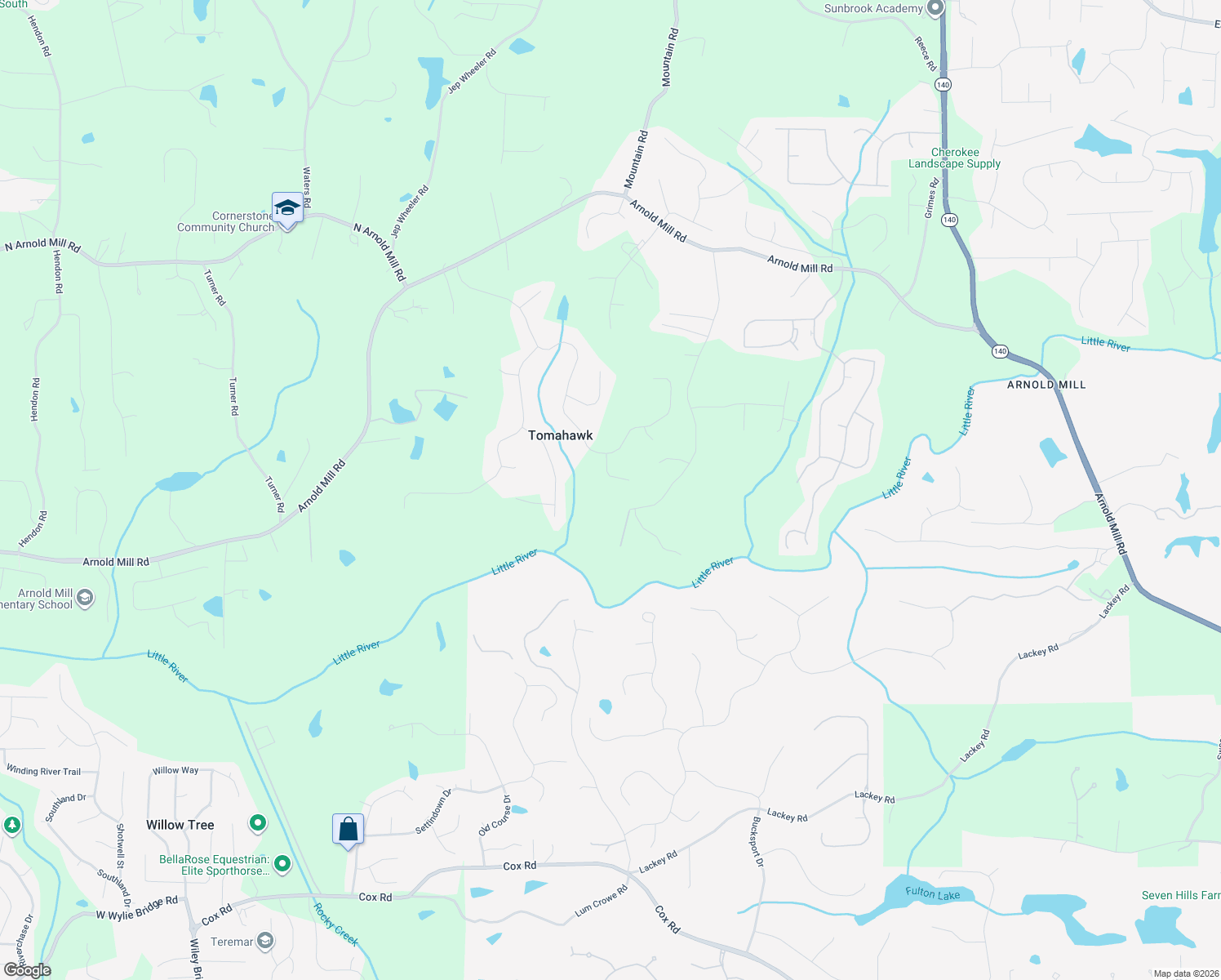 map of restaurants, bars, coffee shops, grocery stores, and more near 608 John Ross Court in Woodstock