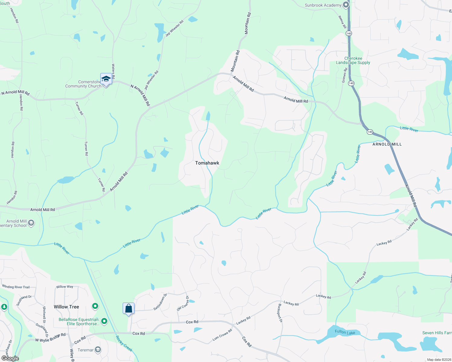 map of restaurants, bars, coffee shops, grocery stores, and more near 608 John Ross Court in Woodstock