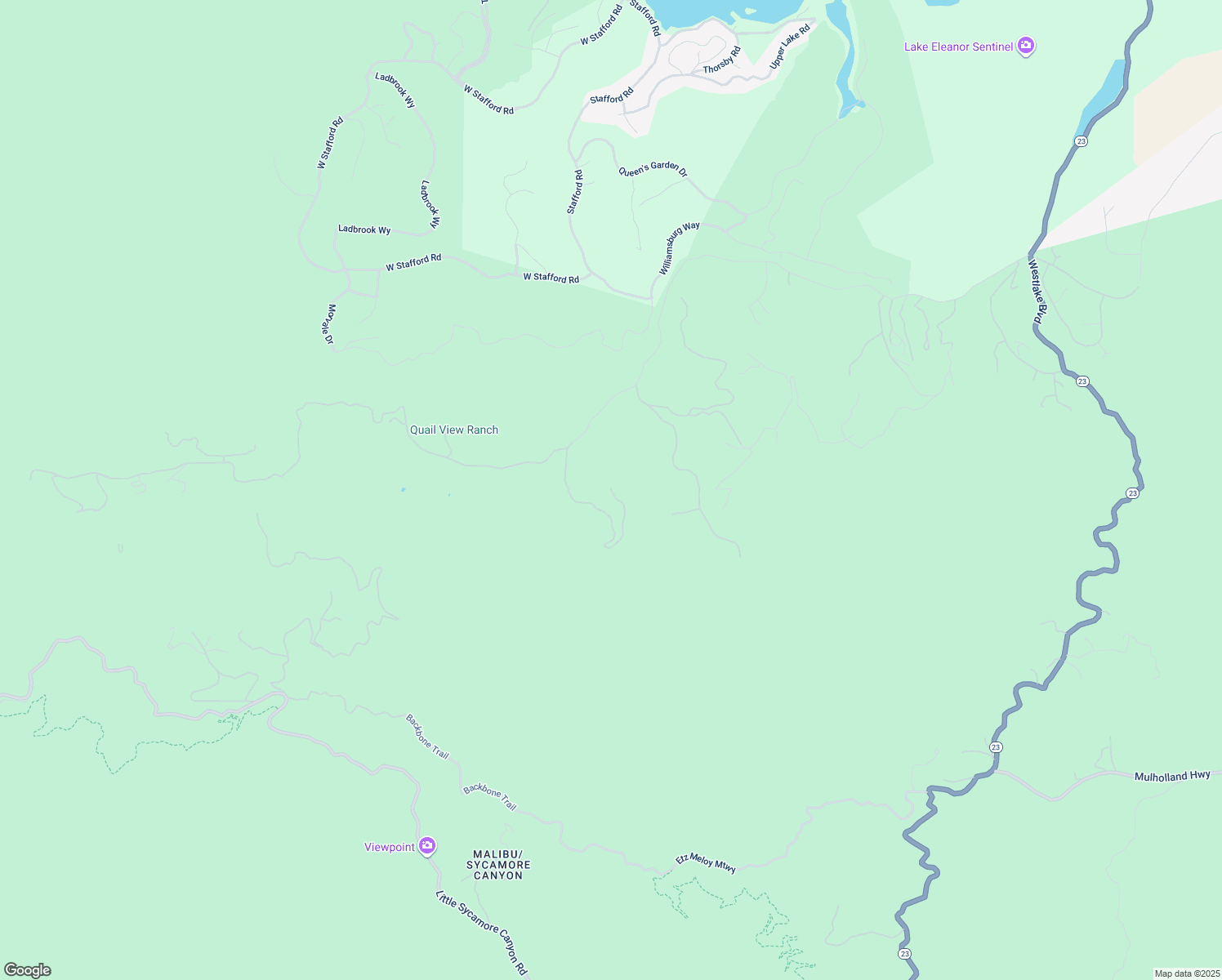 map of restaurants, bars, coffee shops, grocery stores, and more near 102 West Carlisle Road in Westlake Village