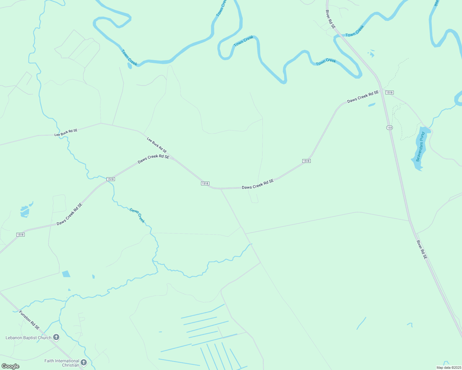 map of restaurants, bars, coffee shops, grocery stores, and more near 8482 Daws Creek Rd SE in Winnabow