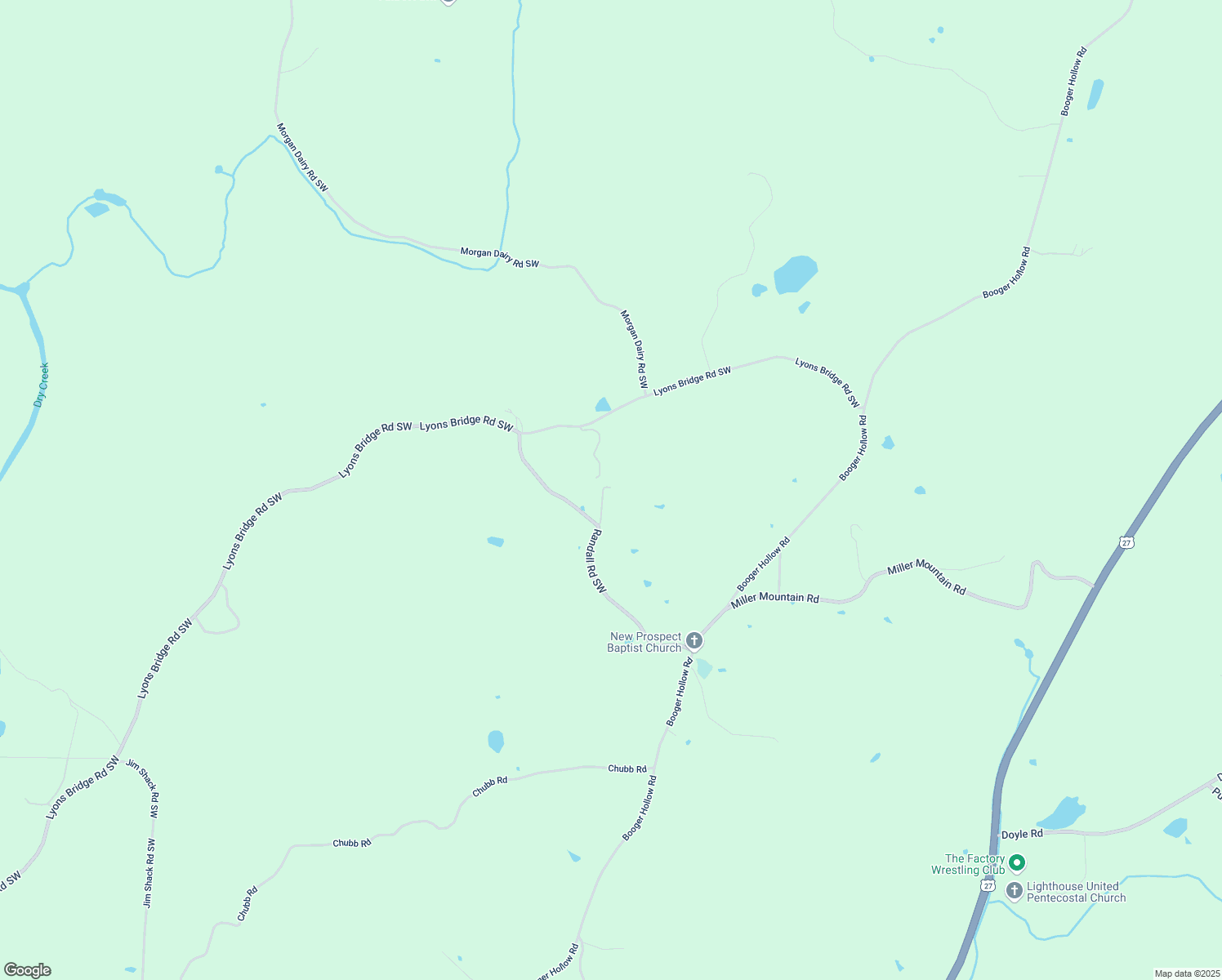 map of restaurants, bars, coffee shops, grocery stores, and more near 302 Randall Road Southwest in Cave Spring