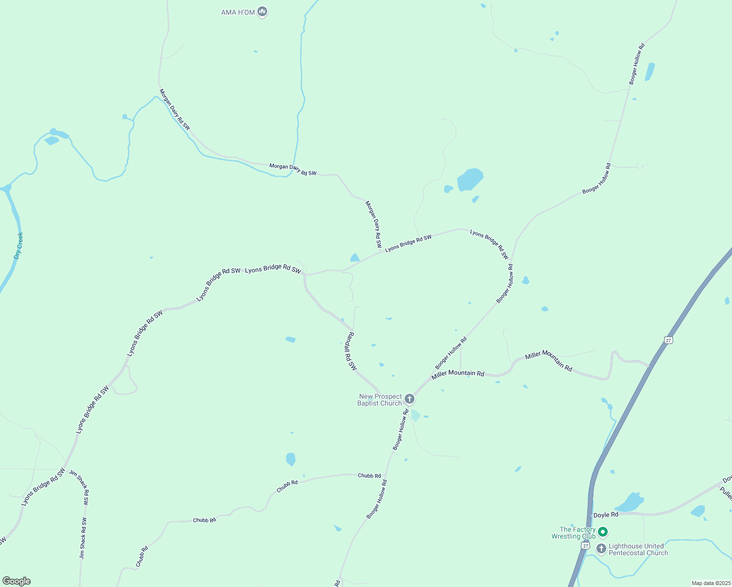 map of restaurants, bars, coffee shops, grocery stores, and more near 302 Randall Road Southwest in Cave Spring