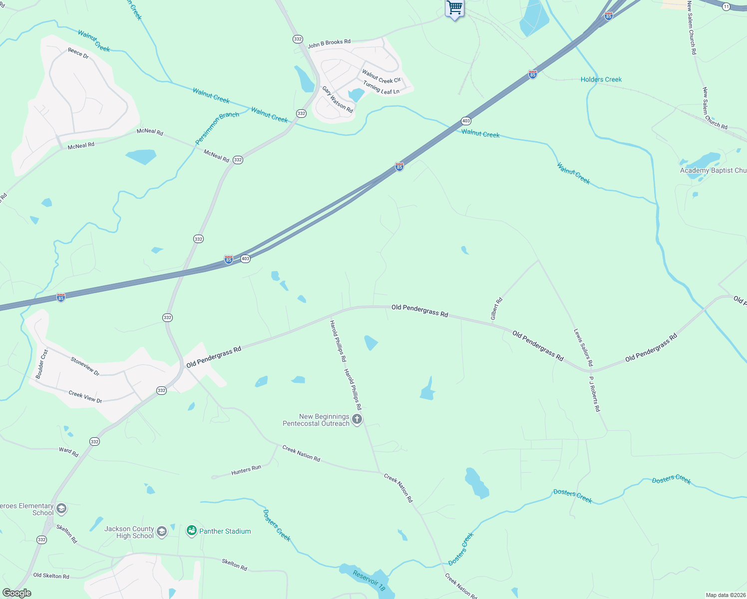 map of restaurants, bars, coffee shops, grocery stores, and more near 0 Whirlaway Street in Jefferson